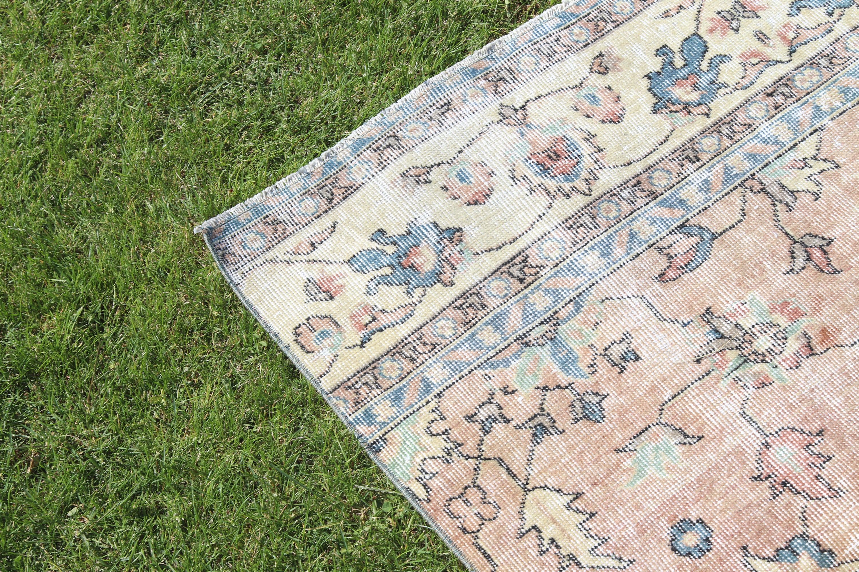 Boho Halı, 3.7x9.7 ft Runner Halı, Bej Antika Halılar, Vintage Runner Halıları, Türk Halısı, Vintage Halılar, Ev Dekorasyonu Halısı, Merdiven Halıları