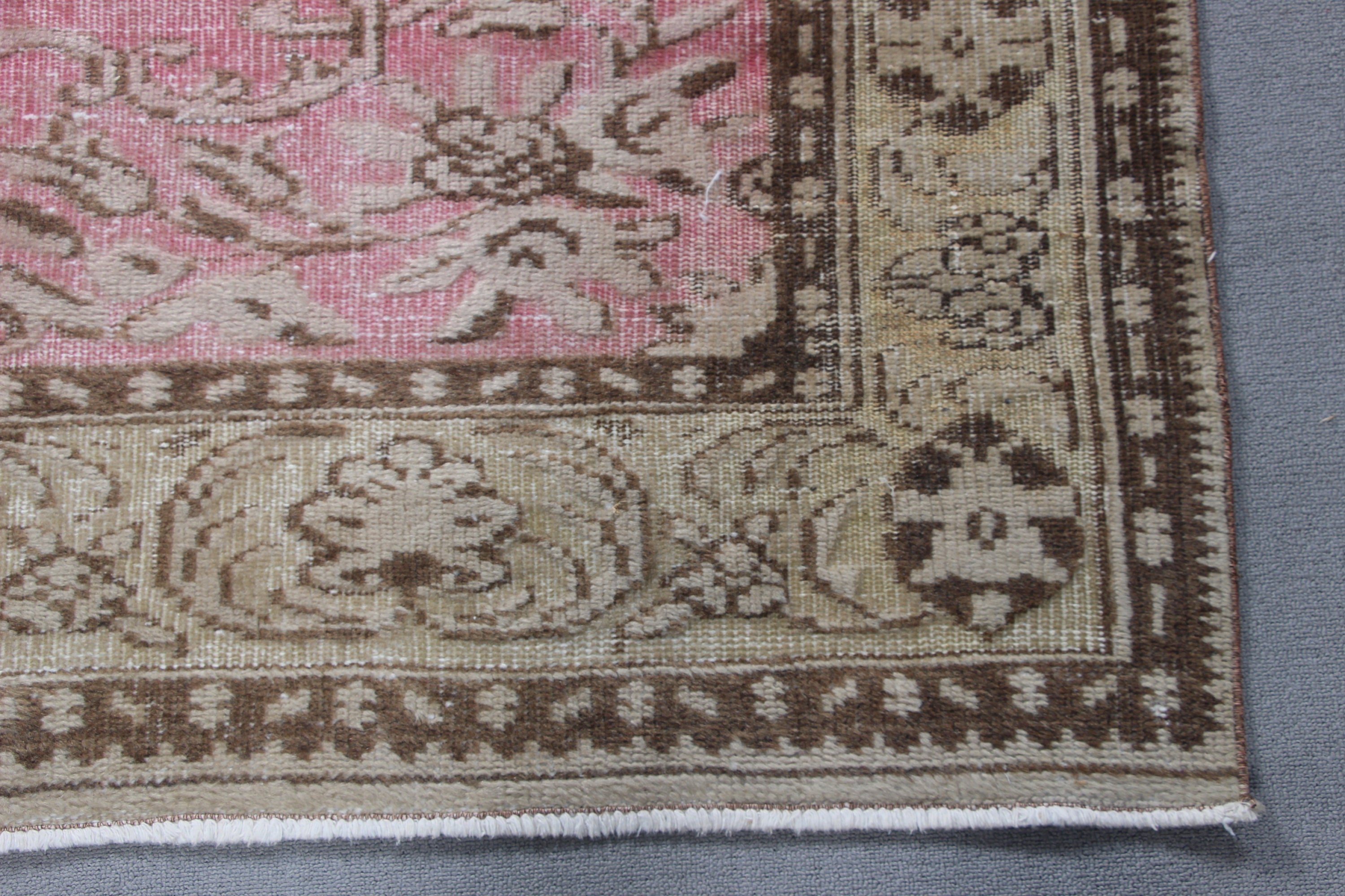 Neutral Rug, Turkish Rugs, Vintage Rugs, Dining Room Rug, Large Oushak Rug, Brown Flatweave Rugs, Oriental Rugs, 5.6x9.2 ft Large Rugs