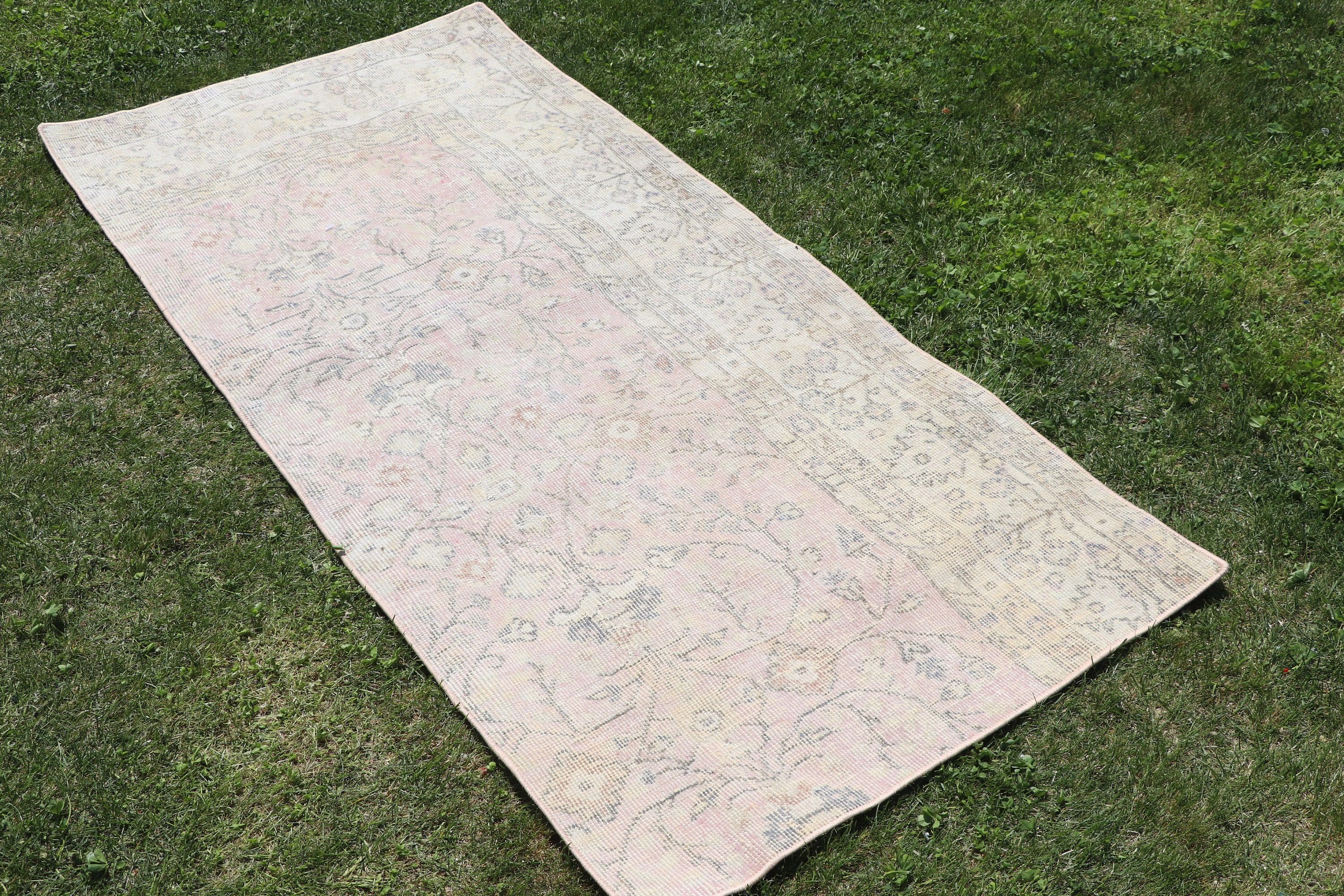 Home Decor Rugs, 2.7x5.6 ft Accent Rugs, Floor Rugs, Vintage Accent Rug, Vintage Rug, Nursery Rugs, Turkish Rug, Beige Bedroom Rug