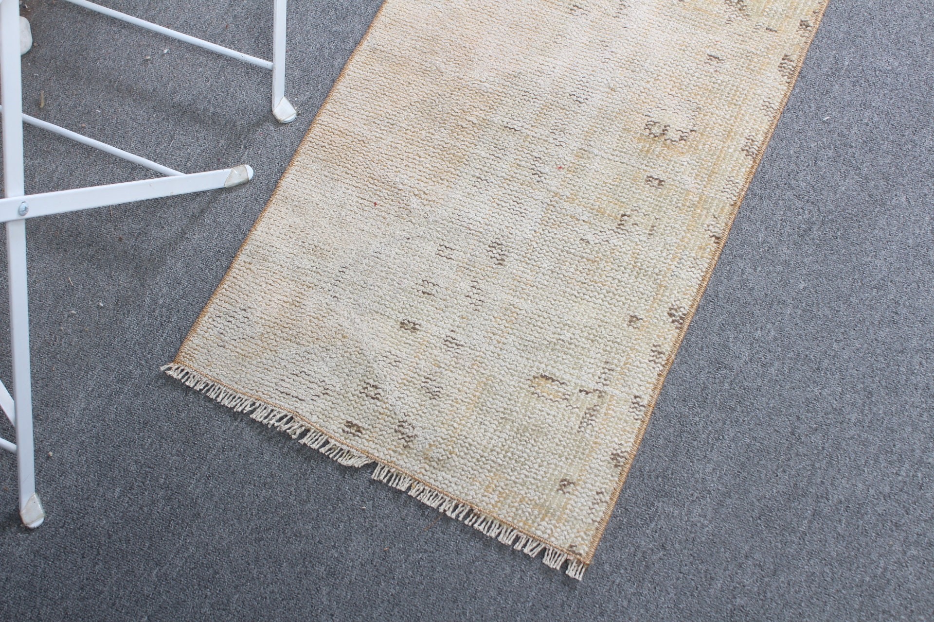 Beige Kitchen Rug, Vintage Rug, Door Mat Rug, Entry Rugs, Bath Mat Boho Rug, Kitchen Rug, Turkish Rugs, Oriental Rug, 1.5x3.1 ft Small Rugs