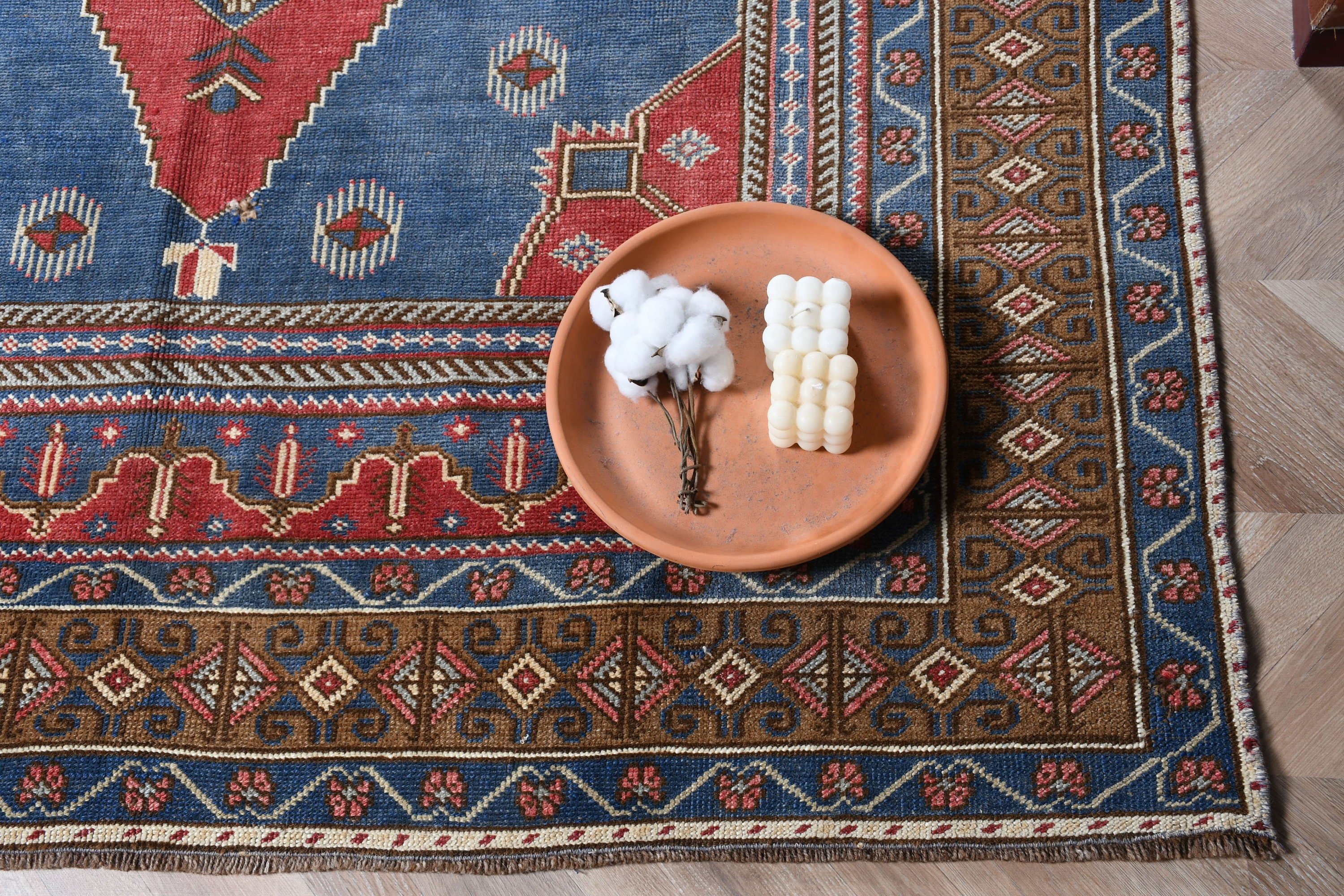Dining Room Rug, Vintage Rug, Living Room Rug, Oushak Rug, Outdoor Rug, 5.3x10.3 ft Large Rugs, Red Moroccan Rugs, Antique Rug, Turkish Rug
