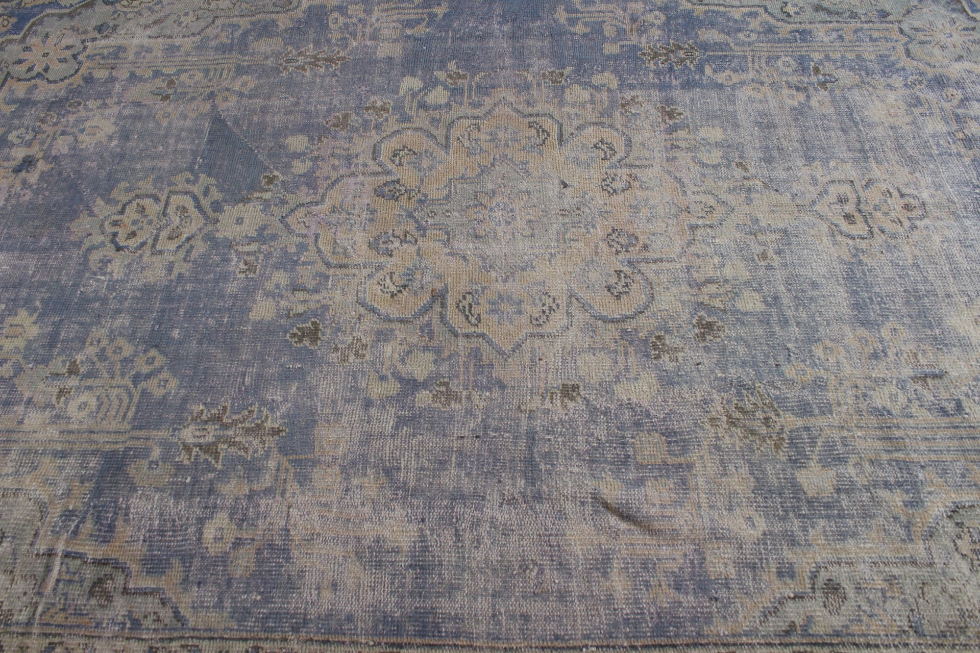 6.9x10.2 ft Oversize Rug, Vintage Rugs, Cool Rugs, Handmade Rugs, Dining Room Rugs, Turkish Rug, Blue Antique Rug, Antique Rug, Salon Rug