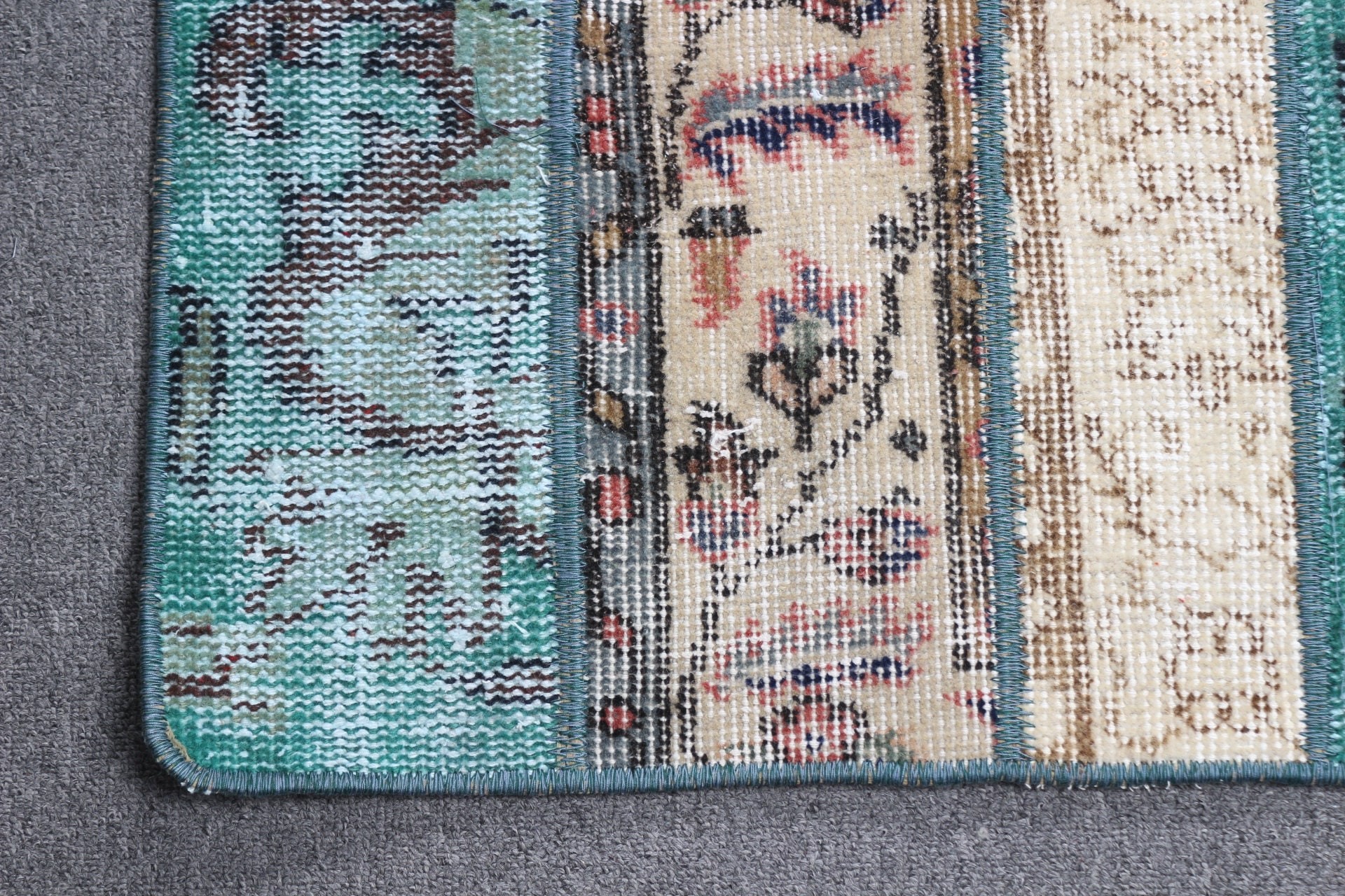 Green Anatolian Rugs, 1.9x6.1 ft Runner Rugs, Vintage Rug, Bedroom Rug, Hallway Rugs, Pastel Rug, Turkish Rug, Antique Rugs, Rugs for Stair