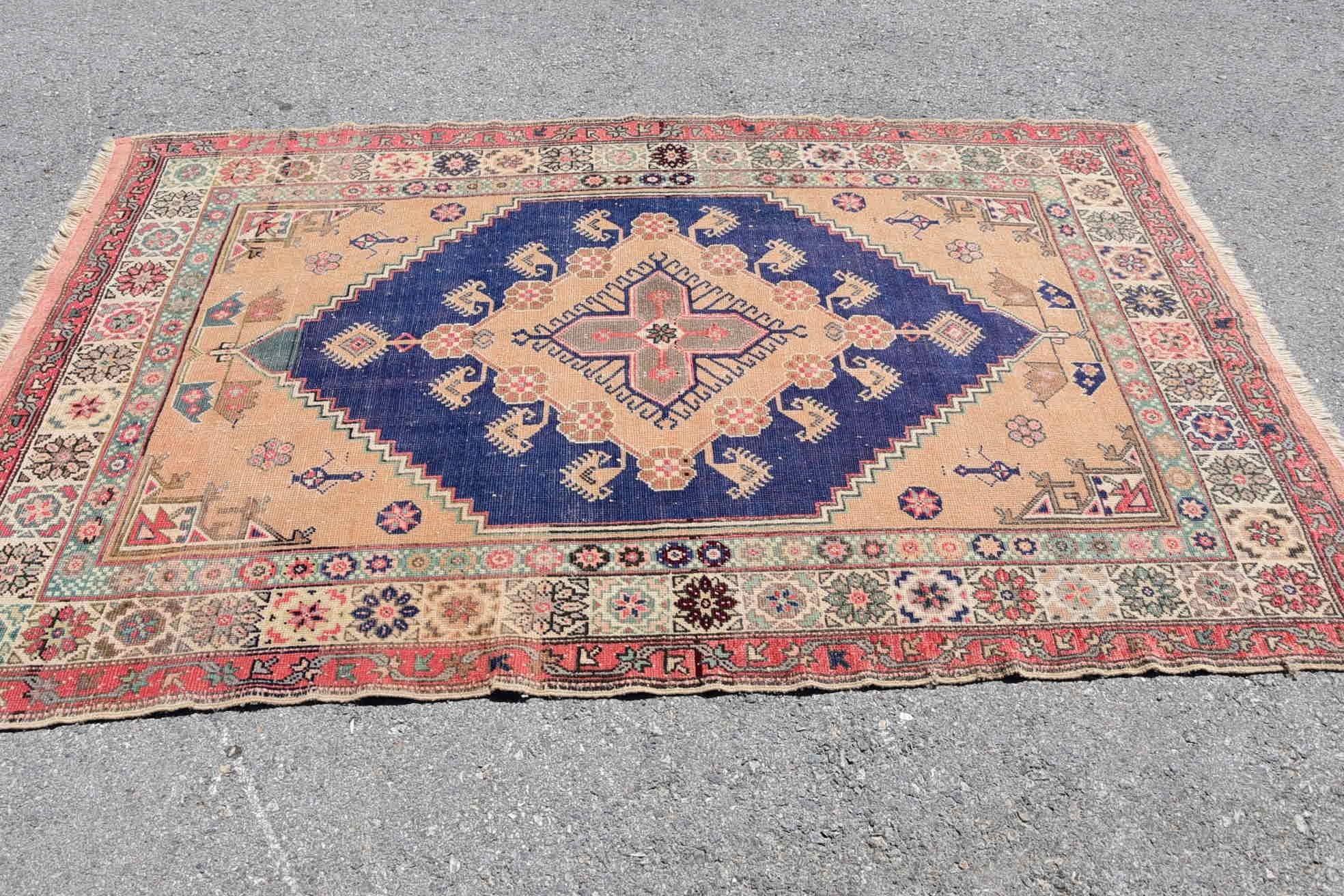 Türk Bölge Halıları, Anadolu Halıları, Alan Halıları, İç Mekan Halıları, Türk Halıları, Yer Halıları, Vintage Halılar, Oryantal Halılar, 4,6x7,5 ft Alan Halıları