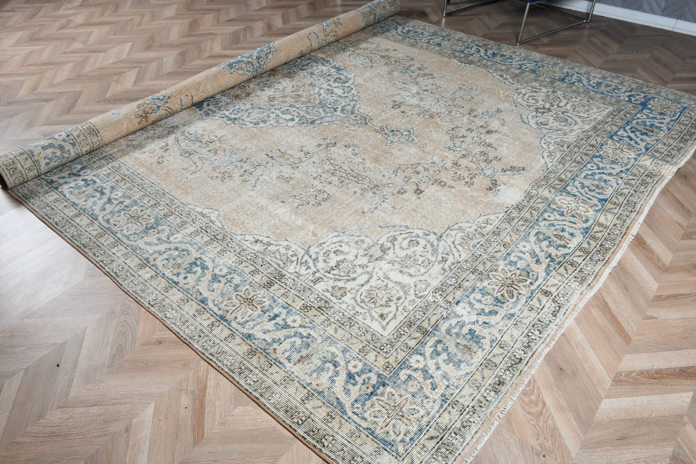 Bedroom Rugs, Nomadic Rugs, Salon Rug, Vintage Rug, Brown Anatolian Rug, Turkish Rug, Dining Room Rug, 9.1x12.4 ft Oversize Rugs, Floor Rug