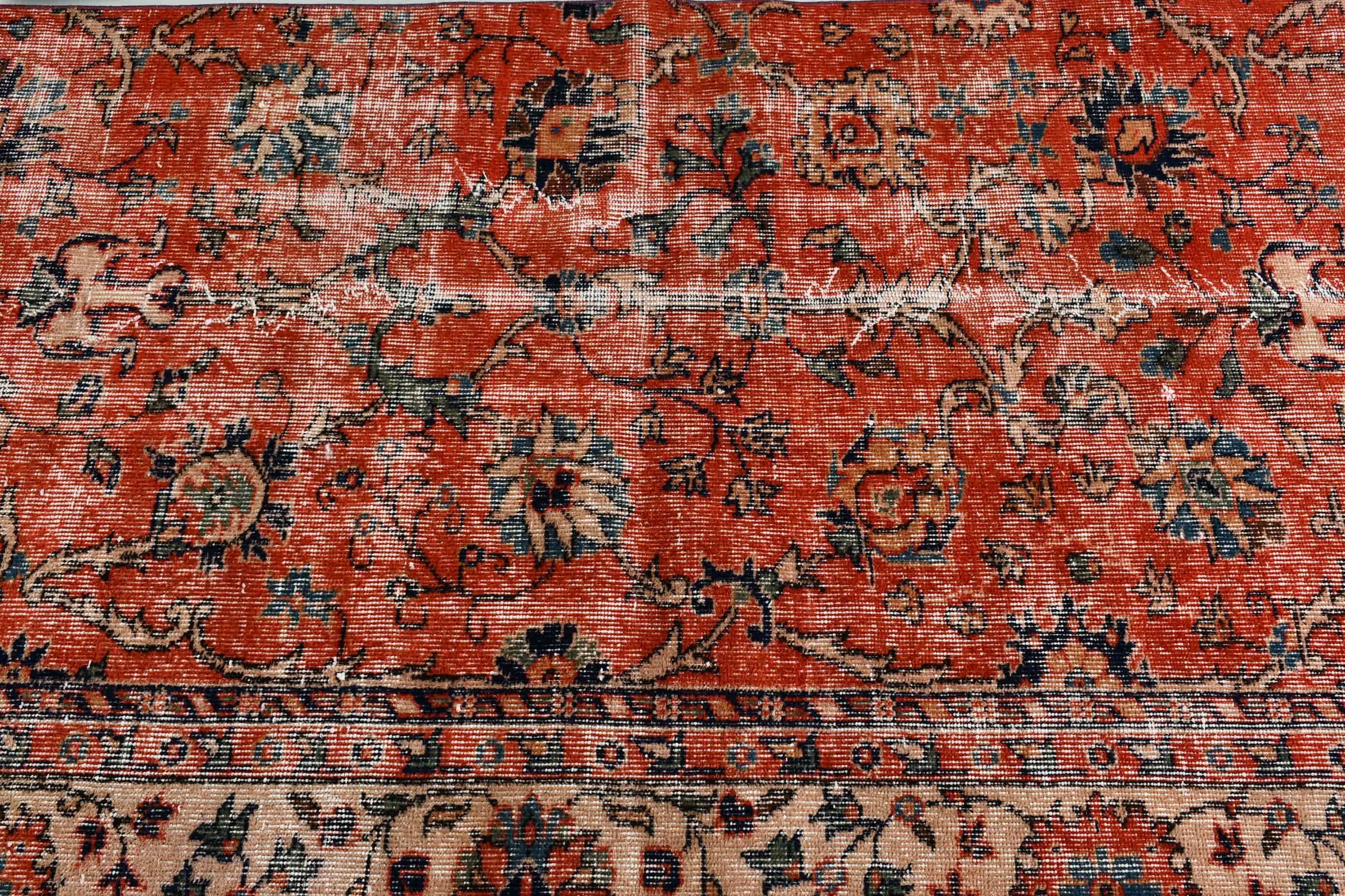 Çocuk Odası Halısı, Bohem Halısı, 3,7x7,7 ft Alan Halısı, Oryantal Halısı, Türk Halısı, Vintage Halılar, Ev Dekorasyonu Halısı, Kırmızı Yer Halısı, Çocuk Odası Halıları