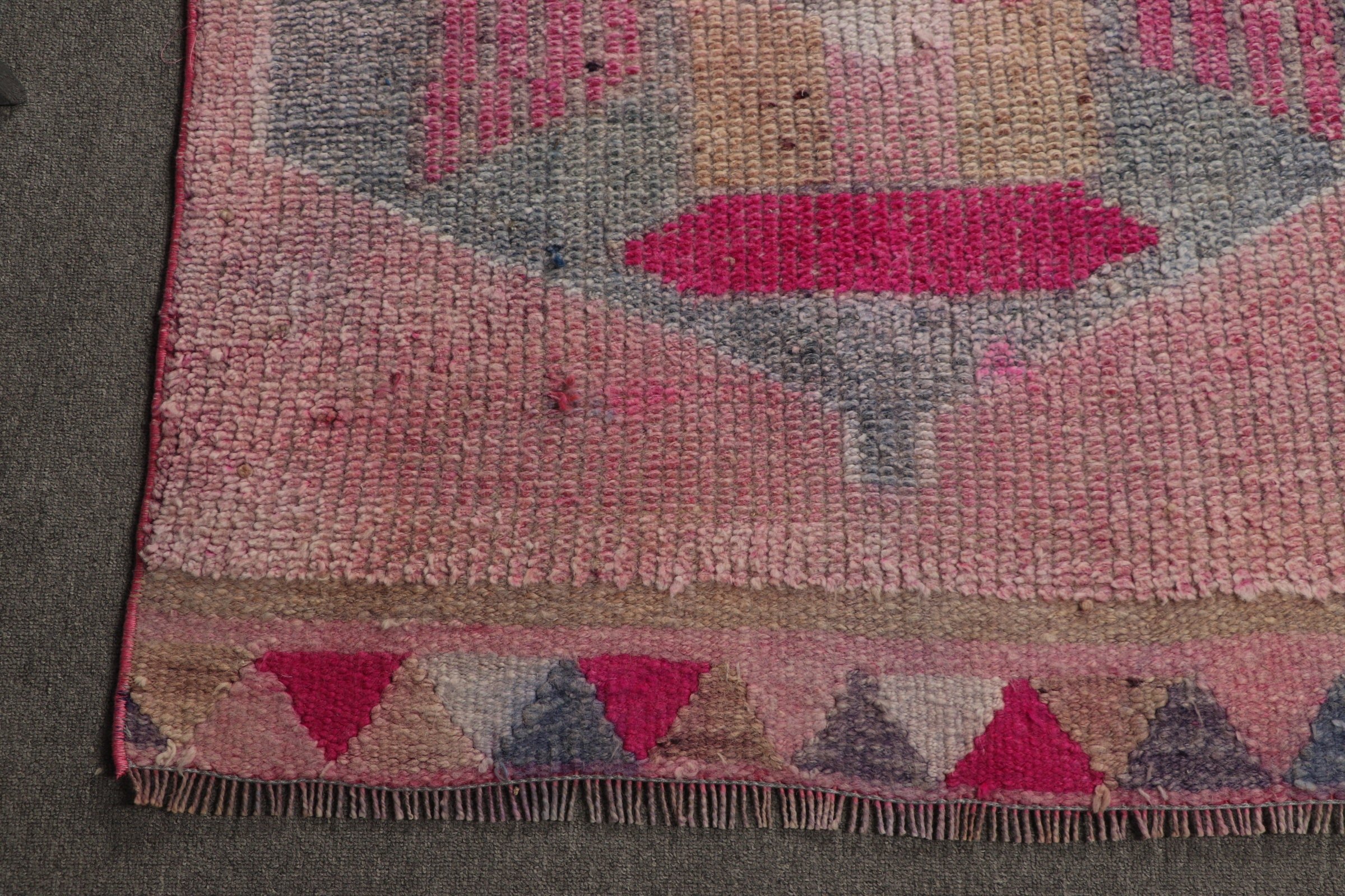 Pink Bedroom Rug, Kitchen Rug, Vintage Rugs, Rugs for Stair, 3x9.8 ft Runner Rug, Turkish Rugs, Stair Rug, Antique Rug