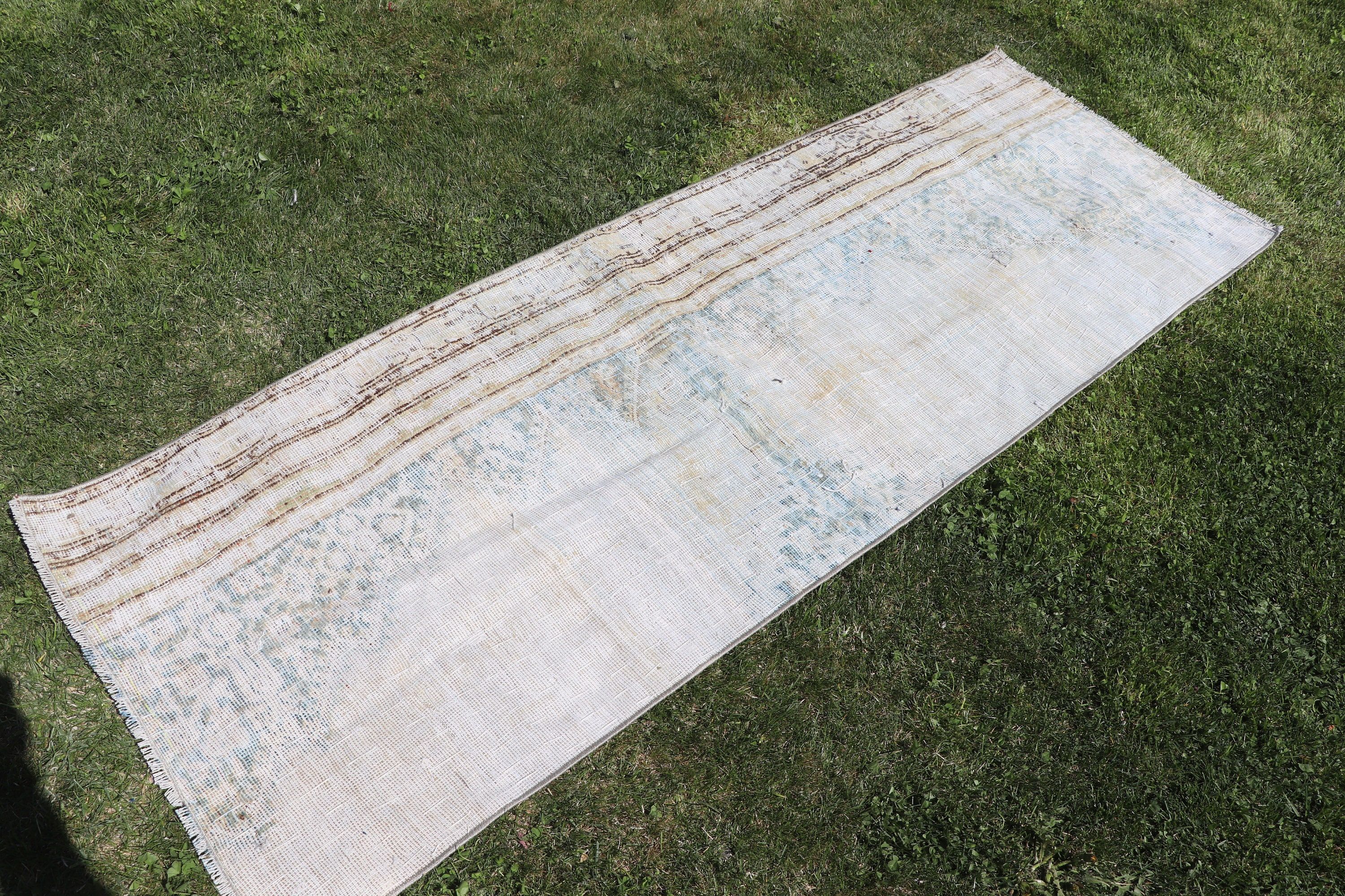 Uzun Yolluk Halısı, Nötr Halılar, Bej Fas Halıları, Yer Halıları, Vintage Halı, 2.2x6.3 ft Runner Halıları, Beni Ourain Runner Halıları, Türk Halıları