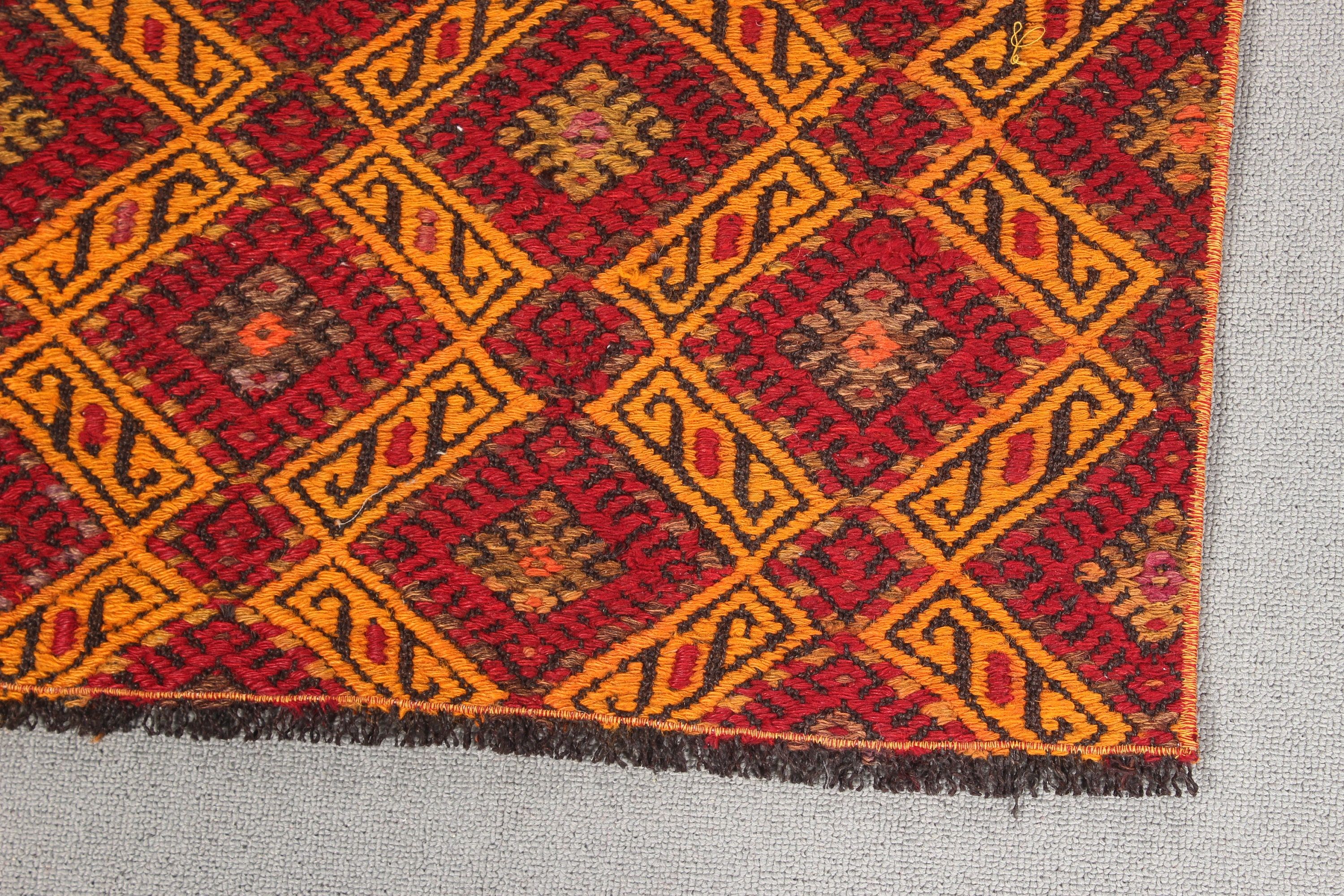 Küçük Boho Halı, Giriş Halıları, Türk Halısı, Yer Halısı, Kilim, Sarı Boho Halısı, Nötr Halılar, Vintage Halılar, Aztek Halısı, 2,1x4,2 ft Küçük Halı