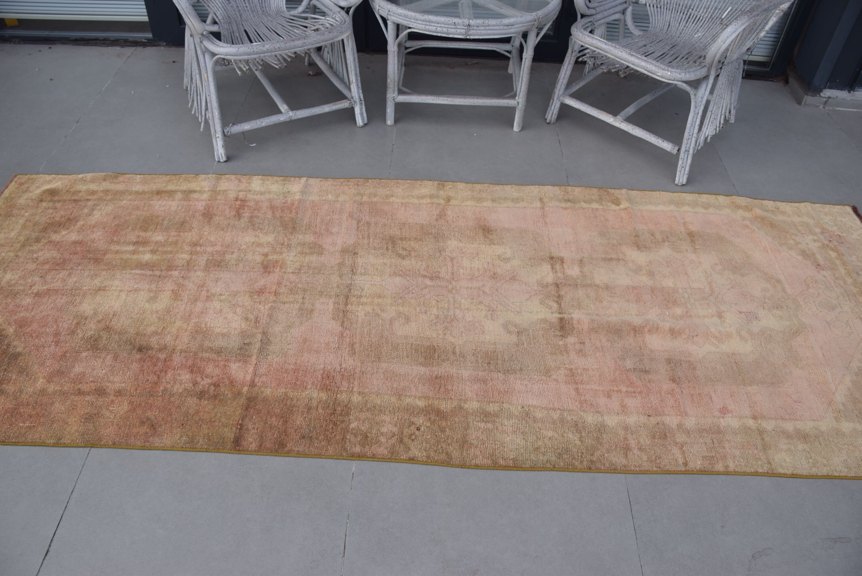 Nomadic Rug, Stair Rugs, Turkish Rug, Brown Anatolian Rugs, Antique Rugs, Kitchen Rugs, 3.4x9.8 ft Runner Rug, Vintage Rug, Oriental Rug