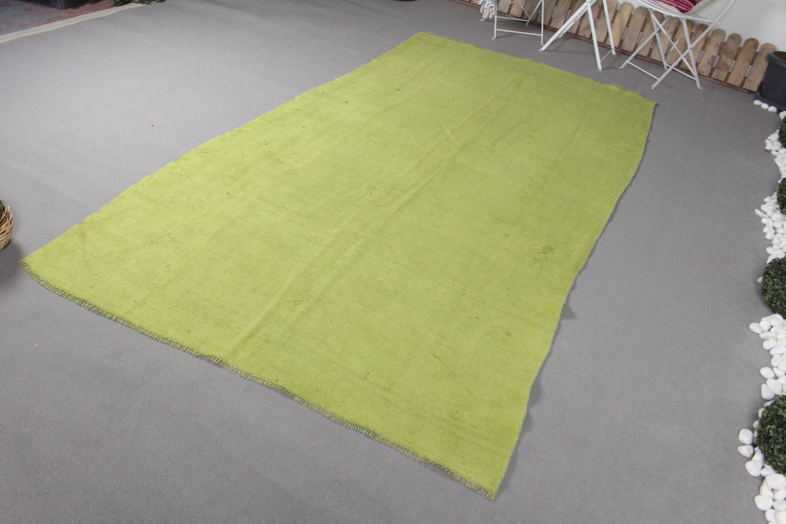 Turkish Rug, Salon Rug, Rugs for Bedroom, Cool Rug, Wool Rug, 5.3x10.3 ft Large Rug, Dining Room Rug, Vintage Rugs, Green Oushak Rugs