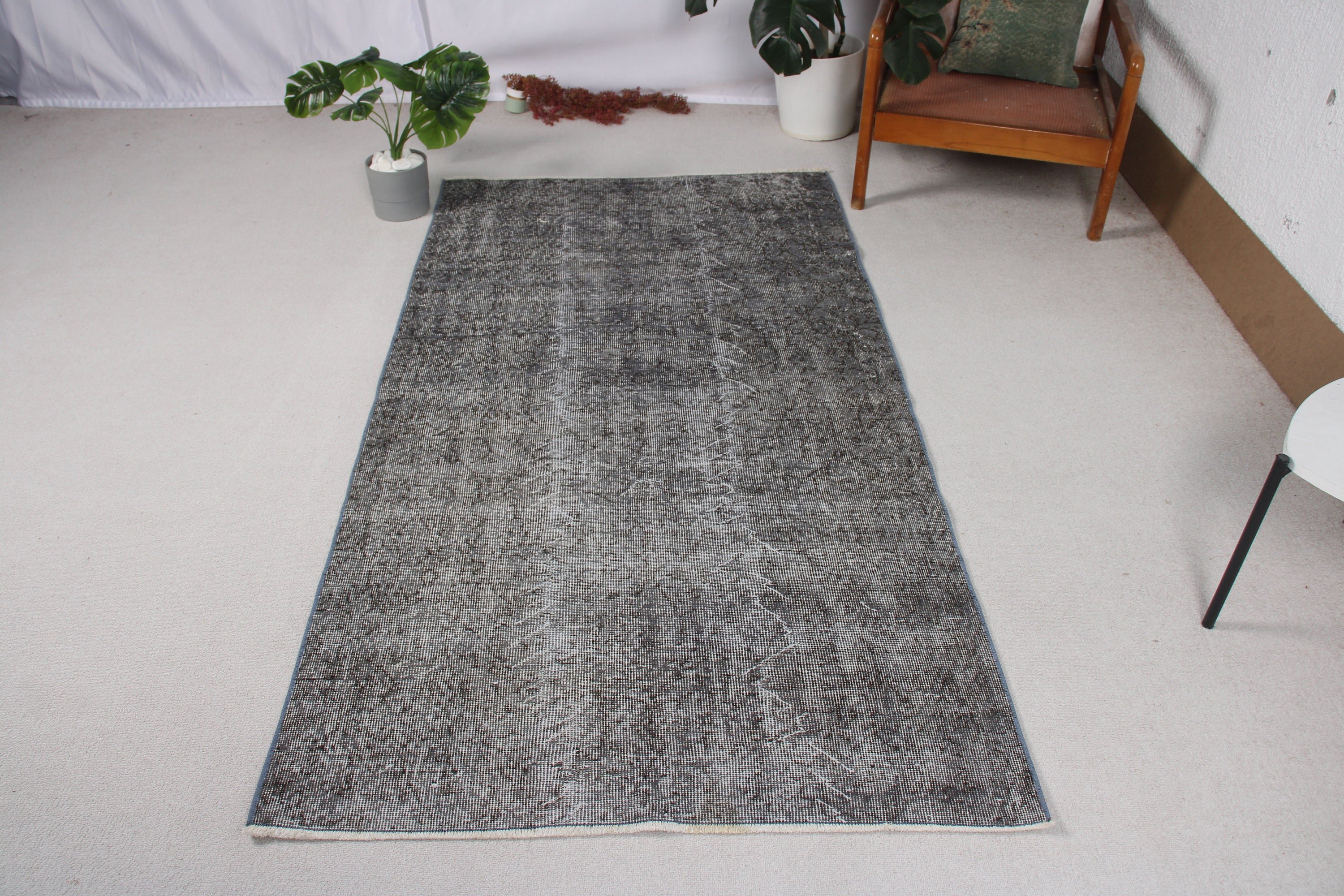 3.6x6.8 ft Area Rugs, Rugs for Oushak Area, Nursery Rugs, Modern Rugs, Vintage Rug, Gray Boho Rugs, Turkey Rug, Turkish Rugs, Neutral Rugs