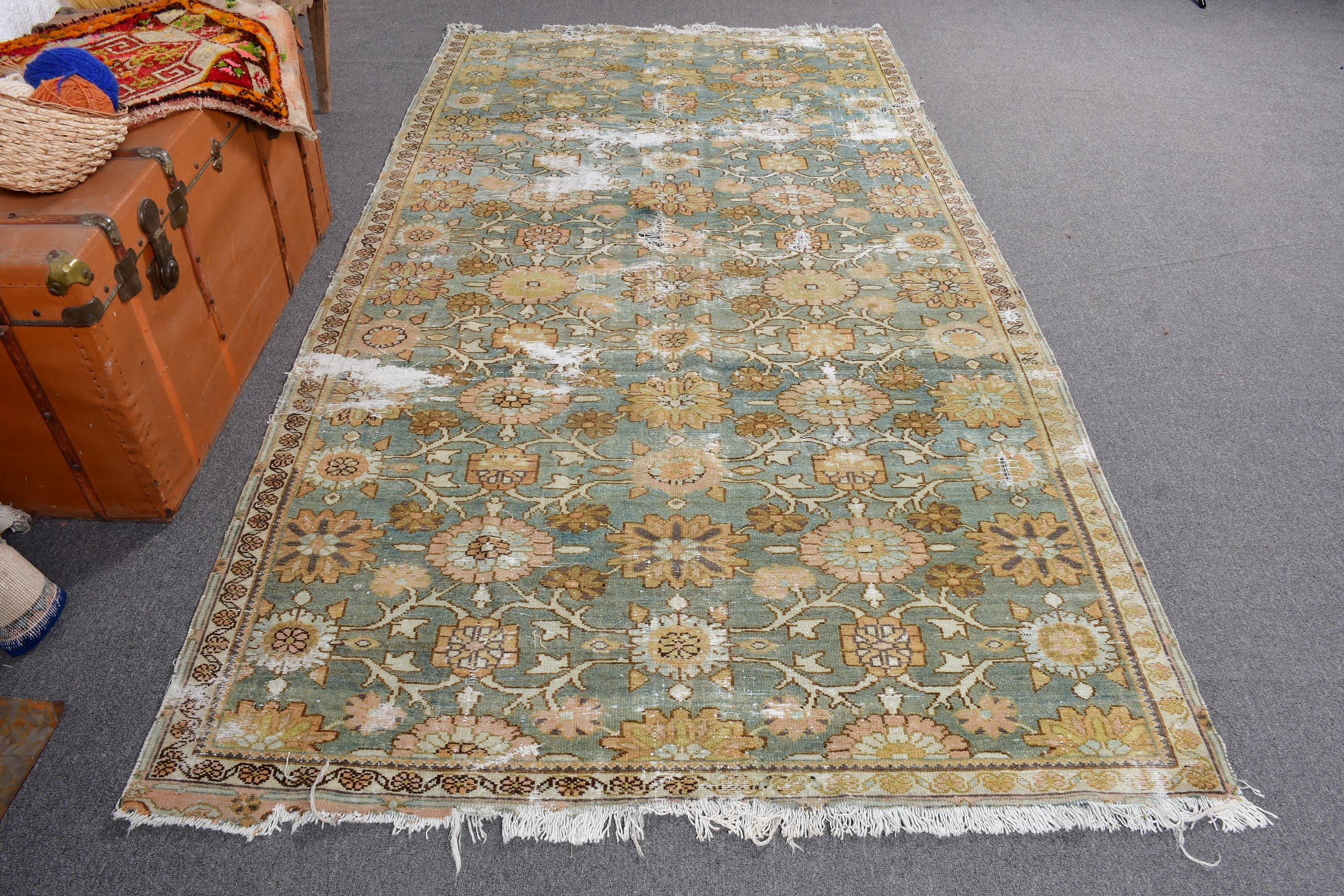 Ofis Halısı, Lüks Halılar, Bej Oryantal Halılar, Yer Halıları, 4,8x9,1 ft Büyük Halı, Vintage Halılar, Türk Halıları, Oturma Odası Halıları, Yatak Odası Halıları