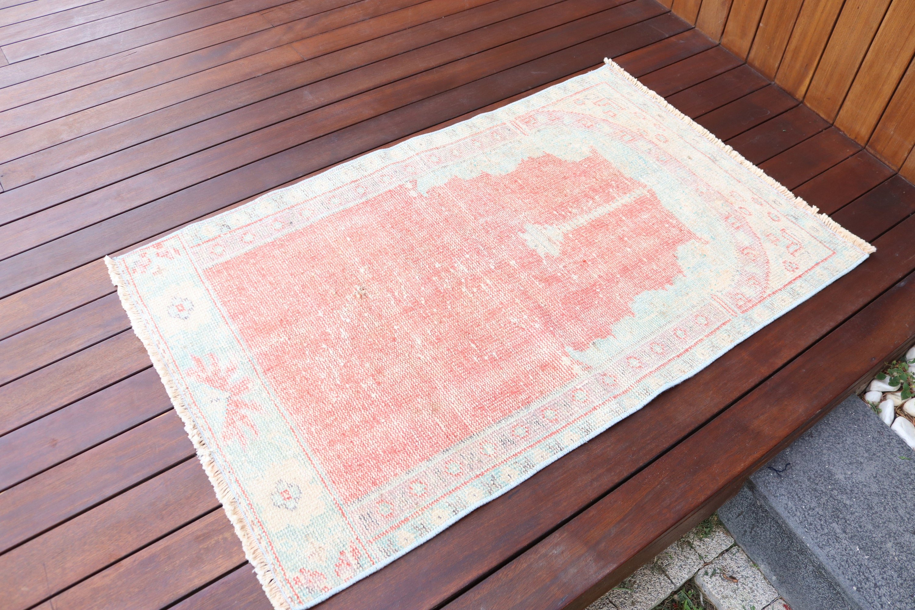 Boho Rugs, Nursery Rugs, Turkish Rug, Moroccan Rug, Red Geometric Rug, 2.4x3.9 ft Small Rugs, Rugs for Nursery, Door Mat Rugs, Vintage Rug