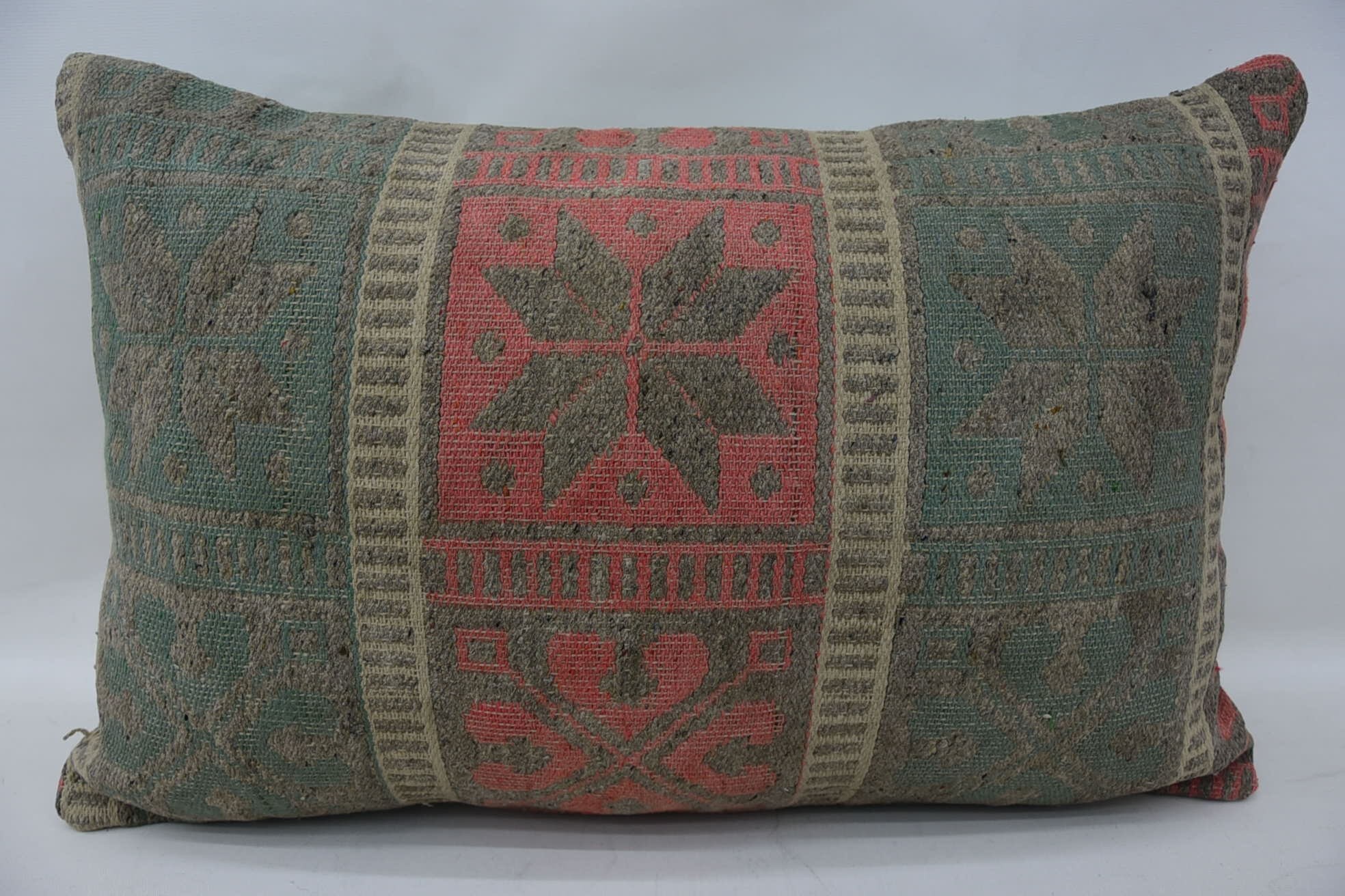 Vintage Kilim Pillow Pillow Sham, Pillow for Couch, Pillow for Sofa, Kilim Cushion Sham, Cotton Cushion, 16"x24" Blue Cushion Cover