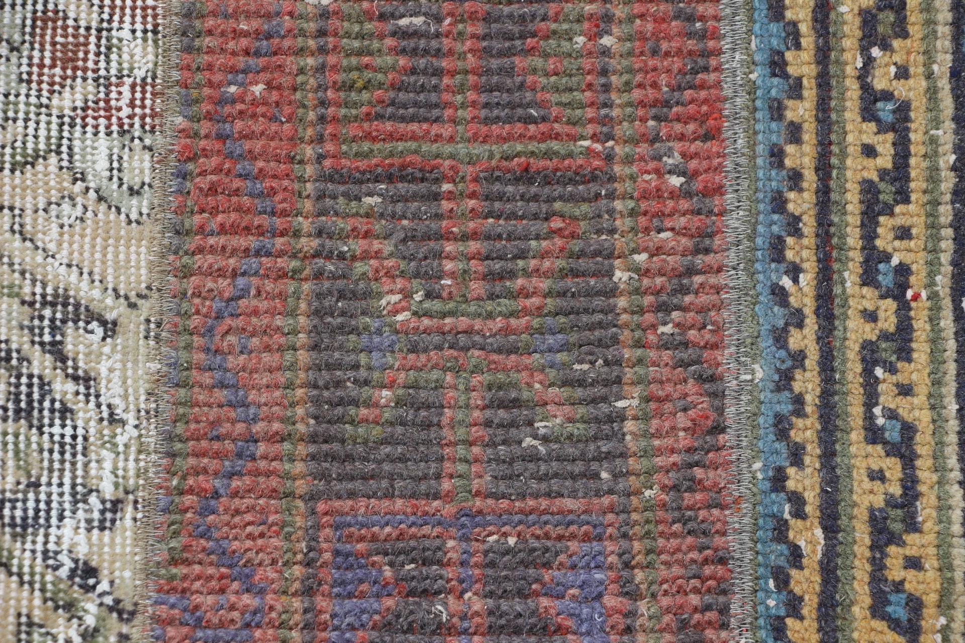 Etnik Halı, Vintage Halı, Merdiven Halıları, Havalı Halı, Antika Halılar, 2.5x8.4 ft Runner Halısı, Bej Anadolu Halısı, Koridor Halısı, Türk Halısı