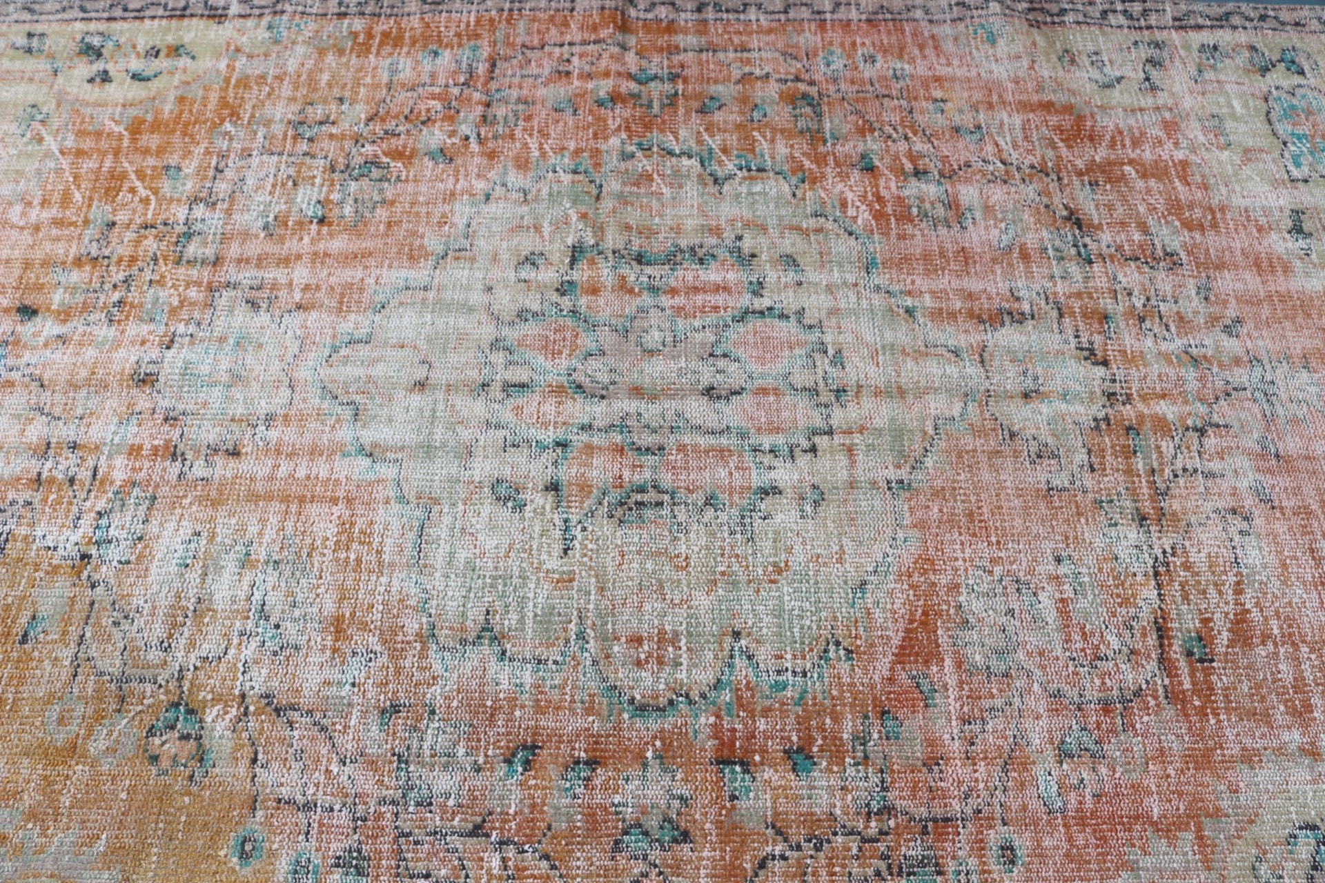 Bedroom Rug, Dining Room Rugs, Eclectic Rugs, 5x8.7 ft Large Rug, Vintage Rugs, Cool Rug, Turkish Rug, Orange Anatolian Rug