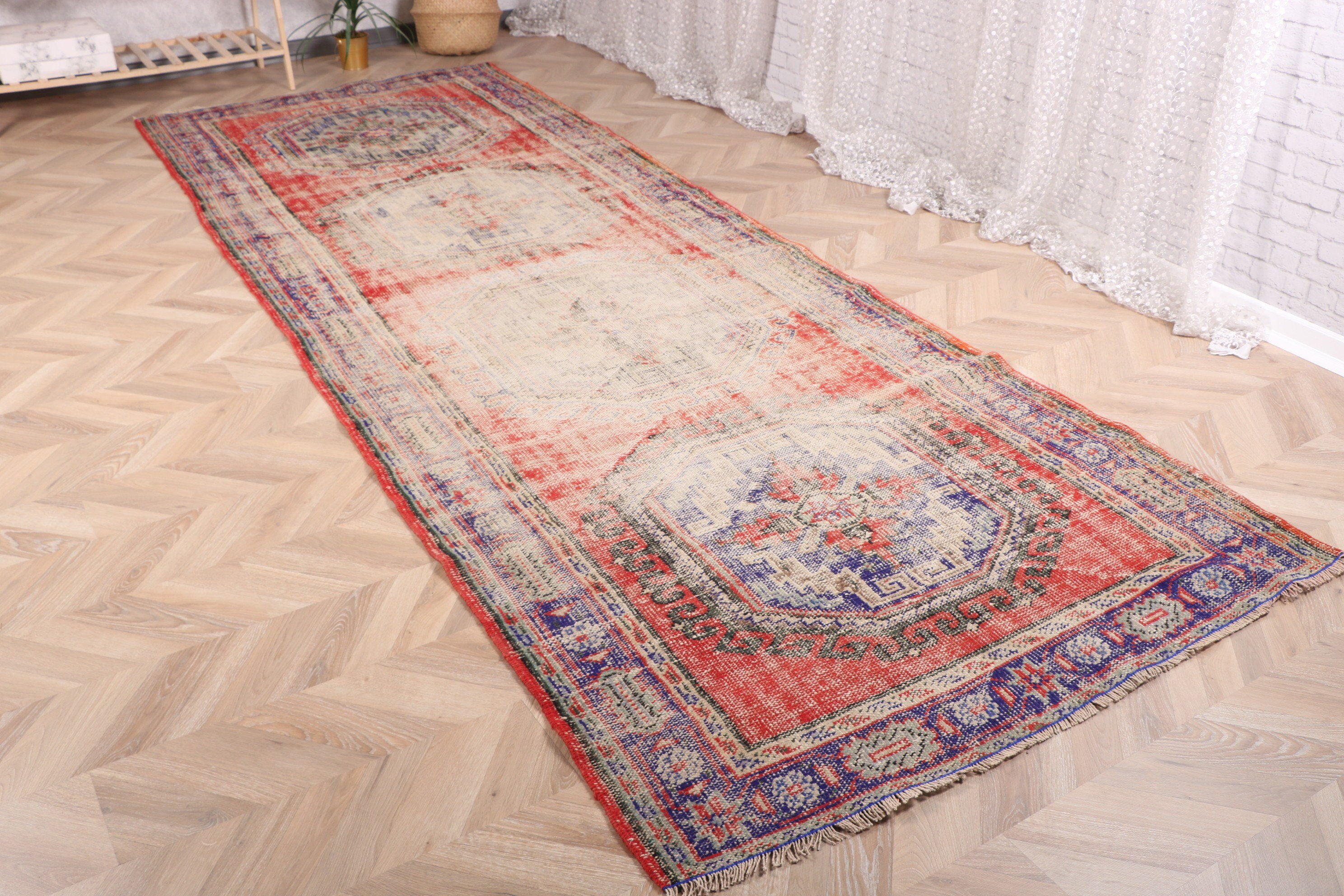 Rugs for Bedroom, Vintage Rugs, Brown Oriental Rug, Salon Rugs, Turkish Rug, Neutral Rugs, Oushak Rugs, 4.9x10.9 ft Large Rug, Bedroom Rug