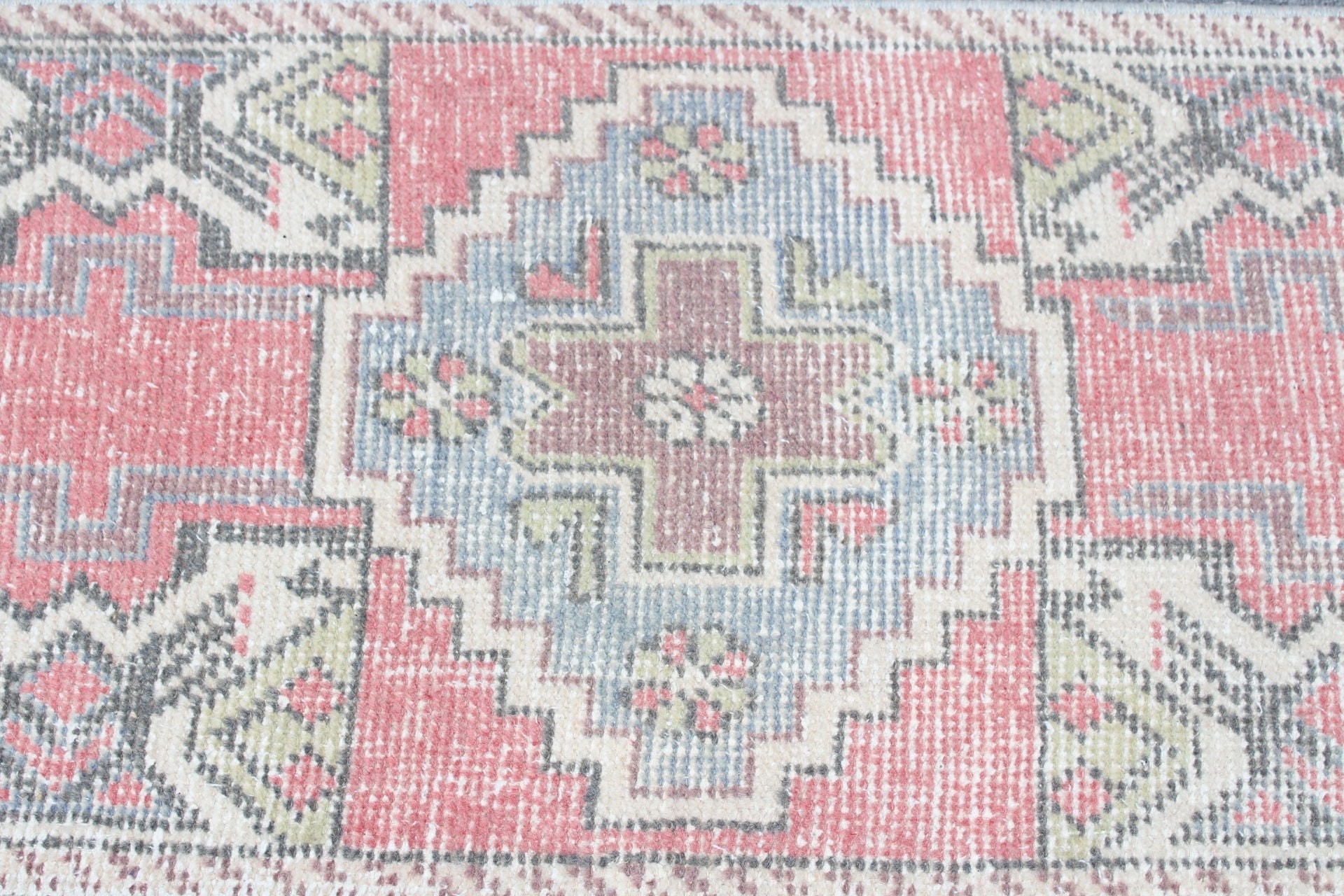 Kırmızı Yer Halıları, Paspas Halıları, Türk Halıları, 1.7x3 ft Küçük Halı, Oushak Halısı, Kapı Paspas Halısı, Araba Paspas Halısı, Fas Halısı, Vintage Halı