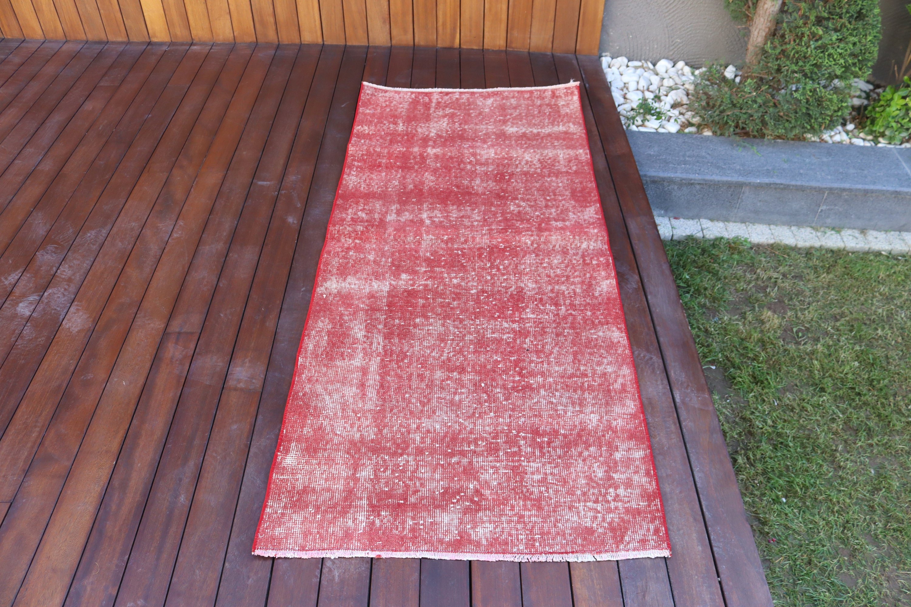 Boho Vurgulu Halılar, Türk Halıları, Fas Halısı, Boho Halısı, Mutfak Halıları, Kabile Halısı, 2,6x6 ft Aksan Halısı, Vintage Halılar, Kırmızı Yer Halıları