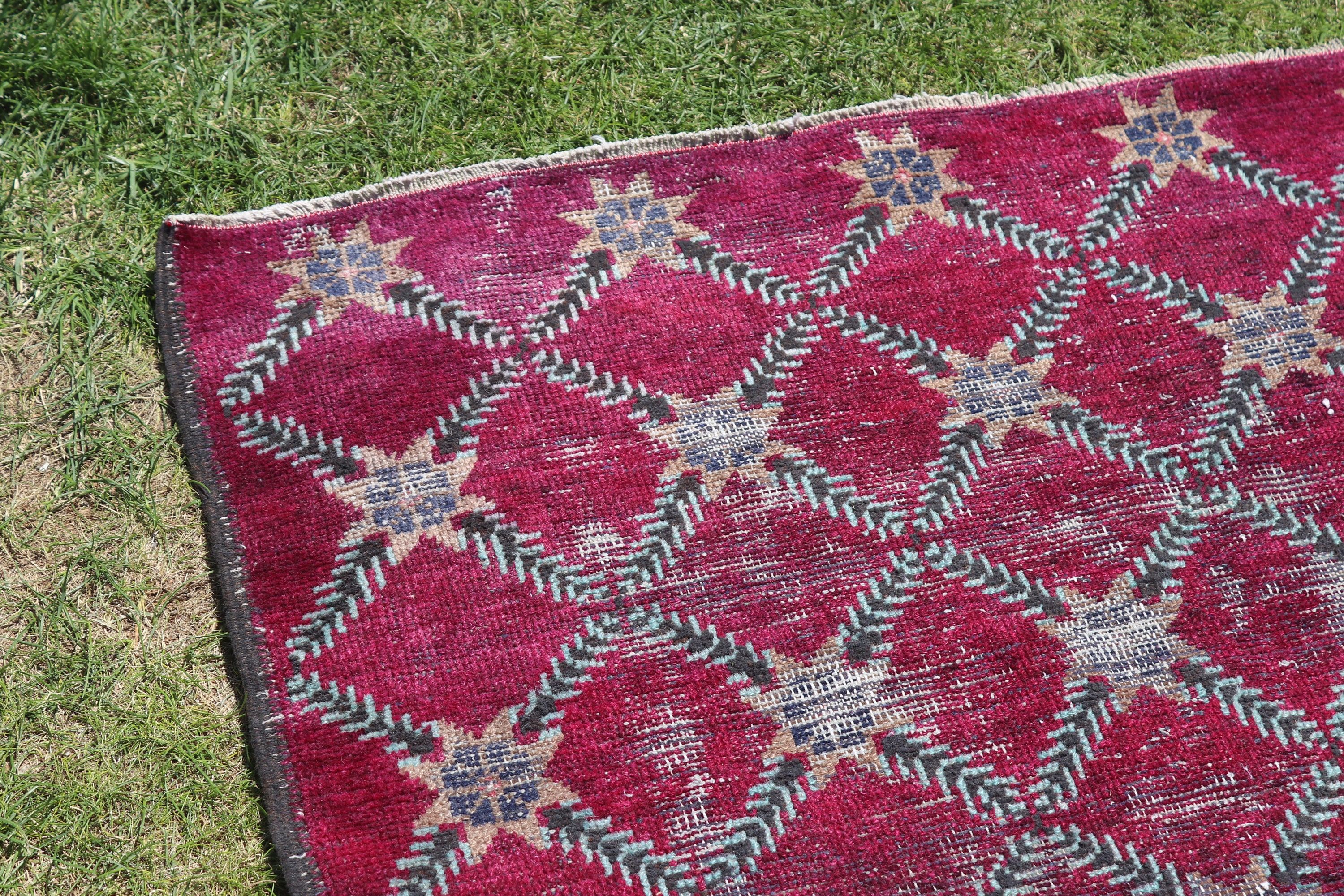 4.4x8.6 ft Area Rugs, Flatweave Rug, Vintage Rug, Boho Rugs, Rugs for Kitchen, Pink Bedroom Rug, Modern Rug, Turkish Rug, Oushak Area Rugs