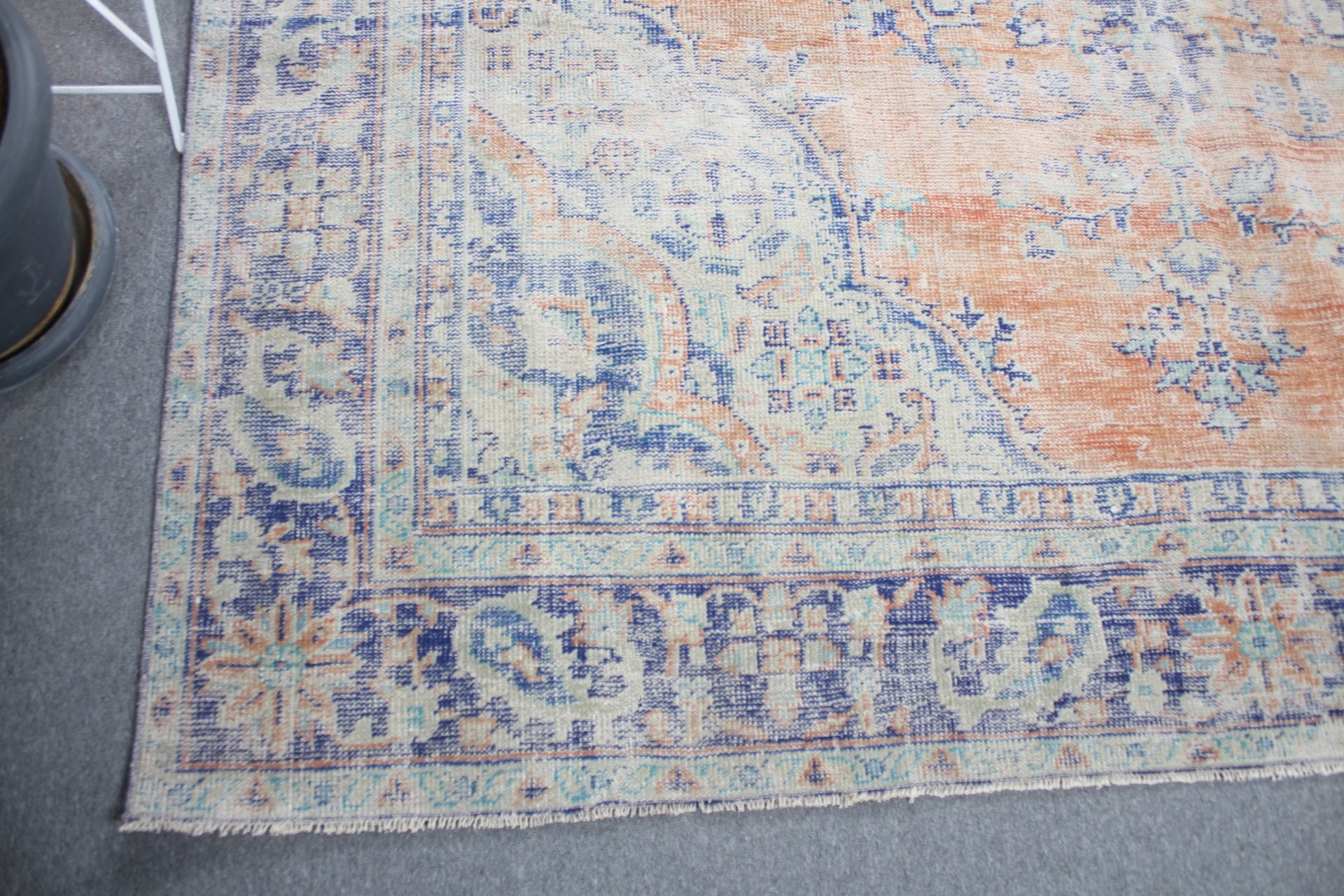 Old Rugs, Dining Room Rug, Vintage Rug, Oriental Rugs, 8.2x10.7 ft Oversize Rug, Turkish Rug, Orange Antique Rug, Salon Rug