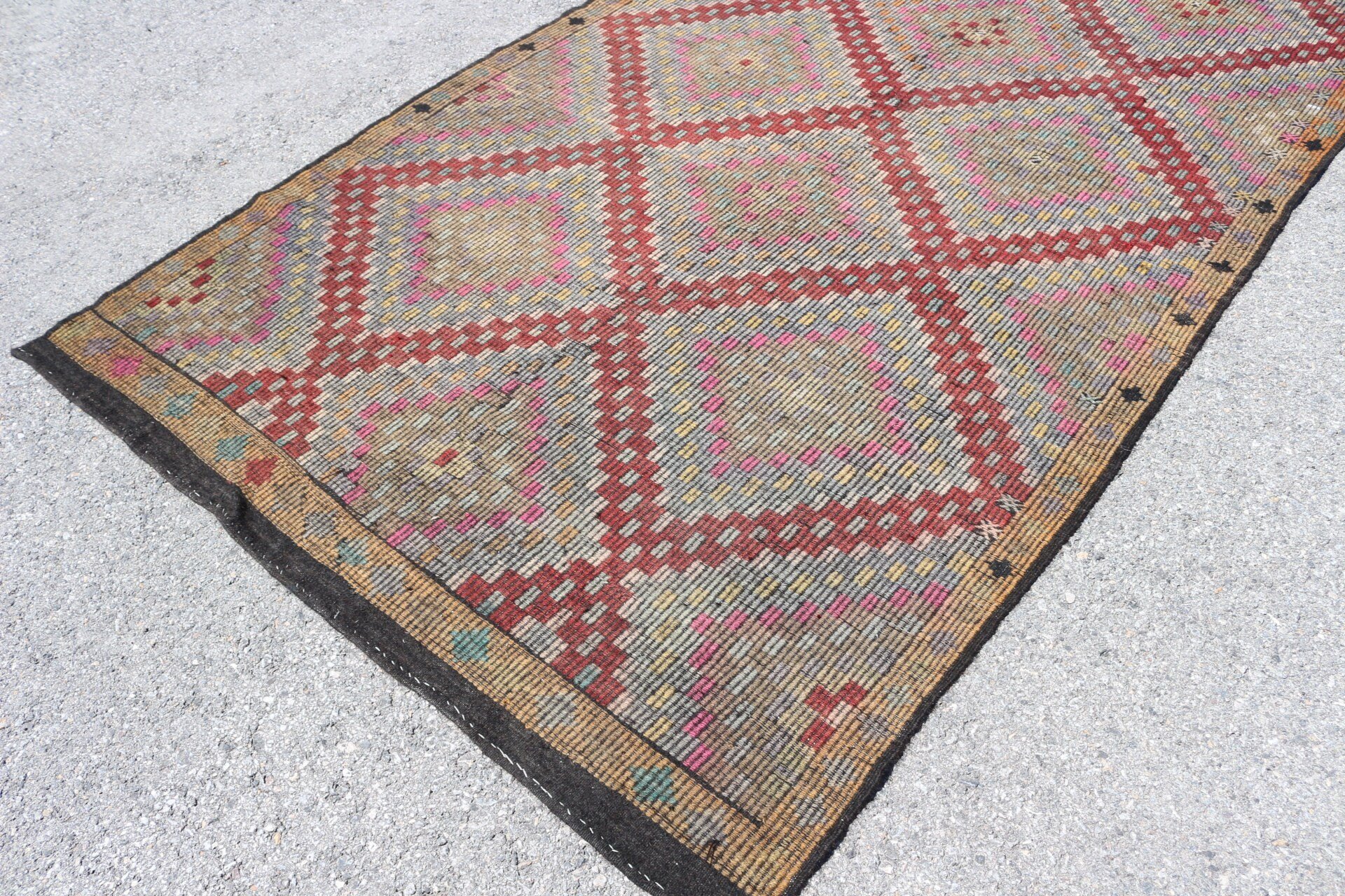 5.7x11.2 ft Large Rugs, Turkish Rug, Kilim, Office Rug, Dining Room Rug, Vintage Rug, Home Decor Rugs, Brown Bedroom Rug, Antique Rugs