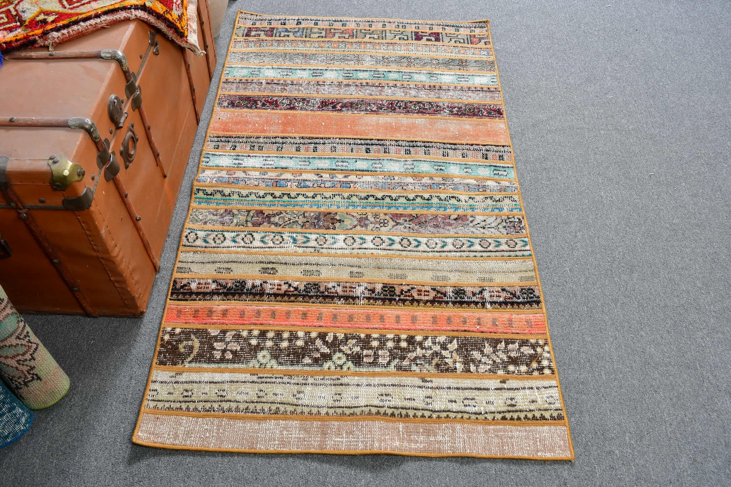 Rugs for Entry, Oushak Rug, Kitchen Rugs, Vintage Decor Rug, Moroccan Rugs, Vintage Rug, Turkish Rugs, Bedroom Rug, 3x5.1 ft Accent Rug