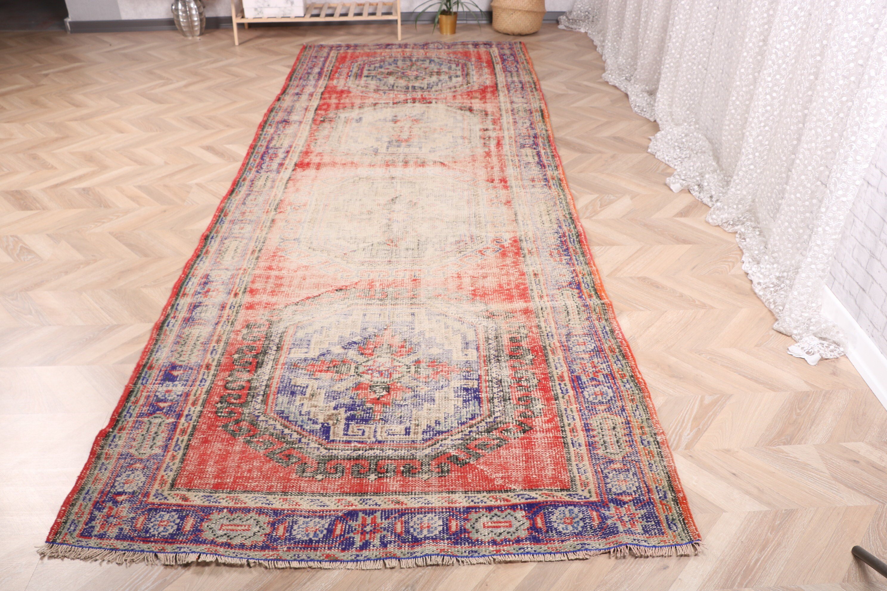 Rugs for Bedroom, Vintage Rugs, Brown Oriental Rug, Salon Rugs, Turkish Rug, Neutral Rugs, Oushak Rugs, 4.9x10.9 ft Large Rug, Bedroom Rug