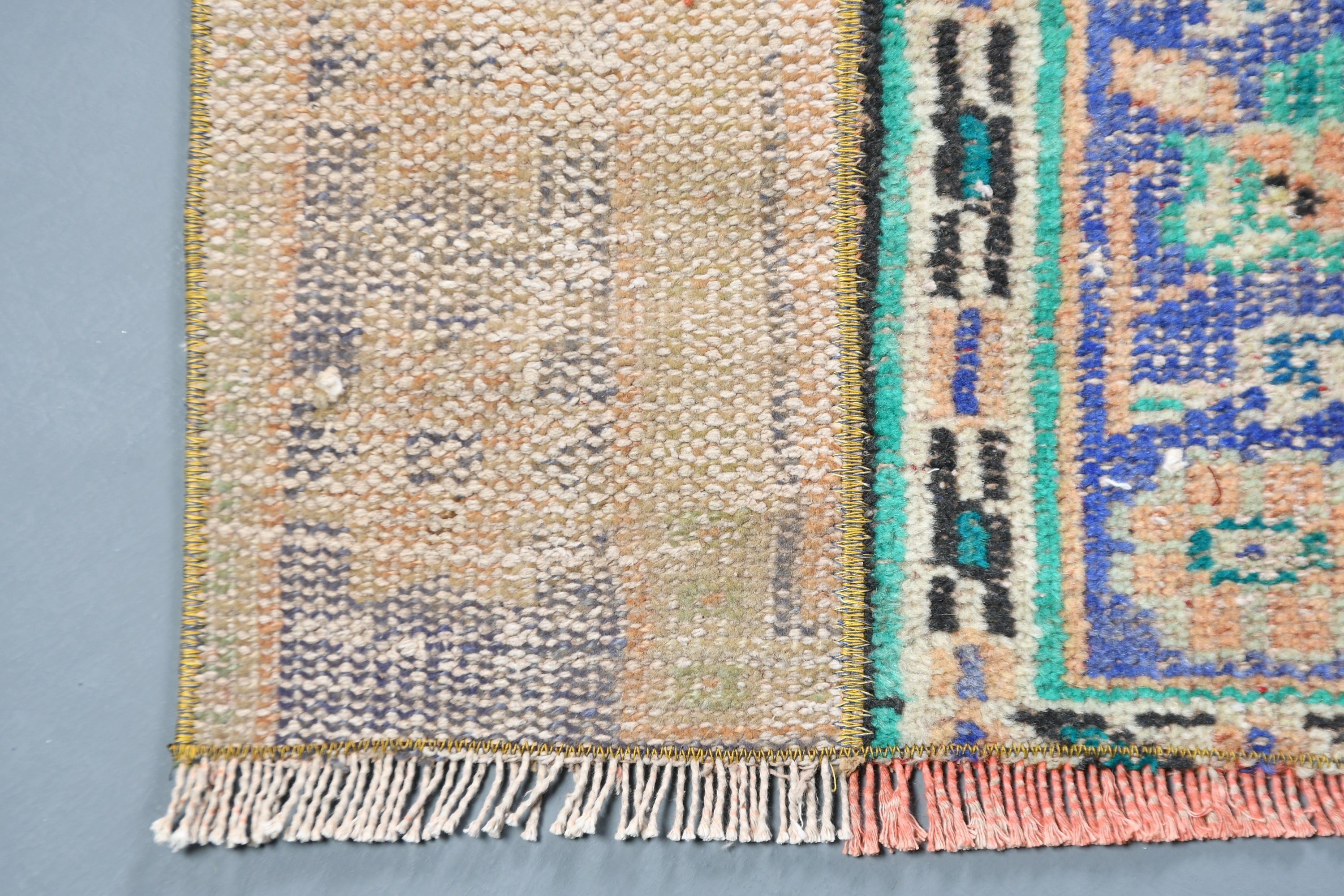 Kitchen Rug, 1.9x4.8 ft Small Rug, Rugs for Entry, Floor Rug, Wool Bath Mat Rugs, Bath Rug, Cool Rugs, Turkish Rug, Art Rug, Vintage Rugs