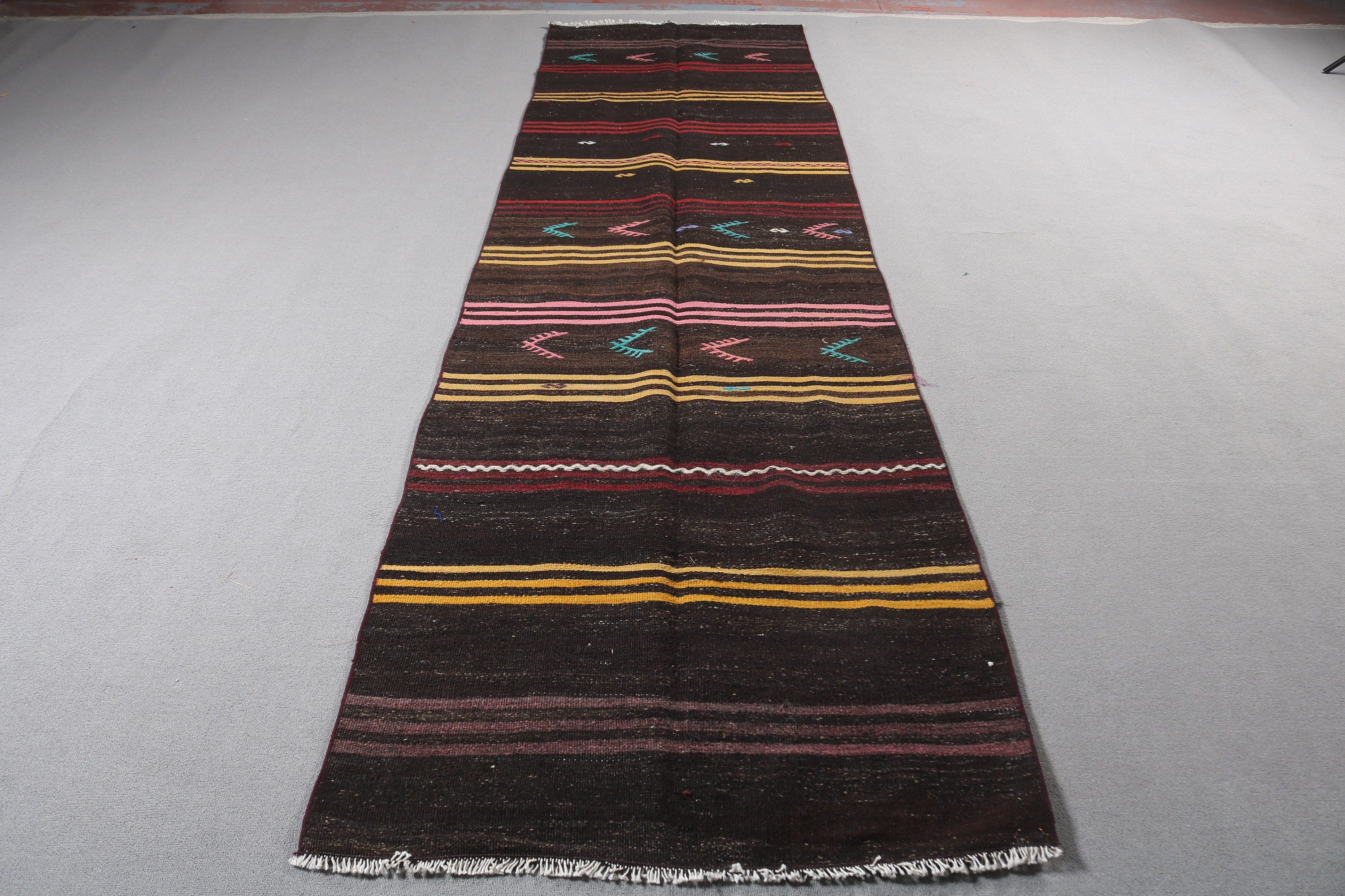 Yatak Odası Halısı, Anadolu Halısı, 3.3x11.8 ft Yolluk Halıları, Vintage Halı, Koridor Halısı, Türk Halısı, Kahverengi Mutfak Halıları, Kilim, Koridor Halıları