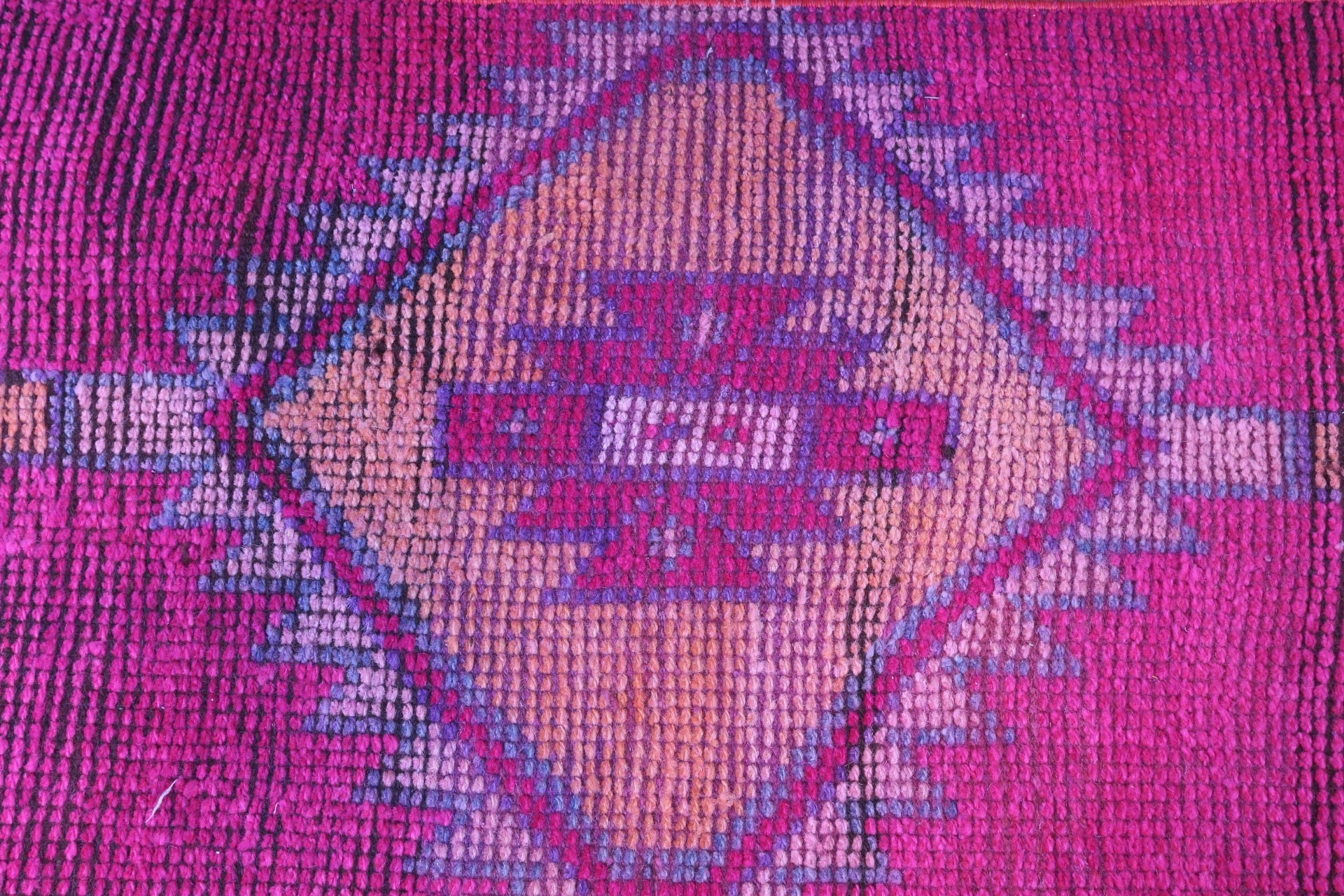 Floor Rug, Turkish Rug, Pink Antique Rug, Stair Rug, Vintage Rug, 2x8.8 ft Runner Rug, Rugs for Corridor, Corridor Rugs, Kitchen Rug