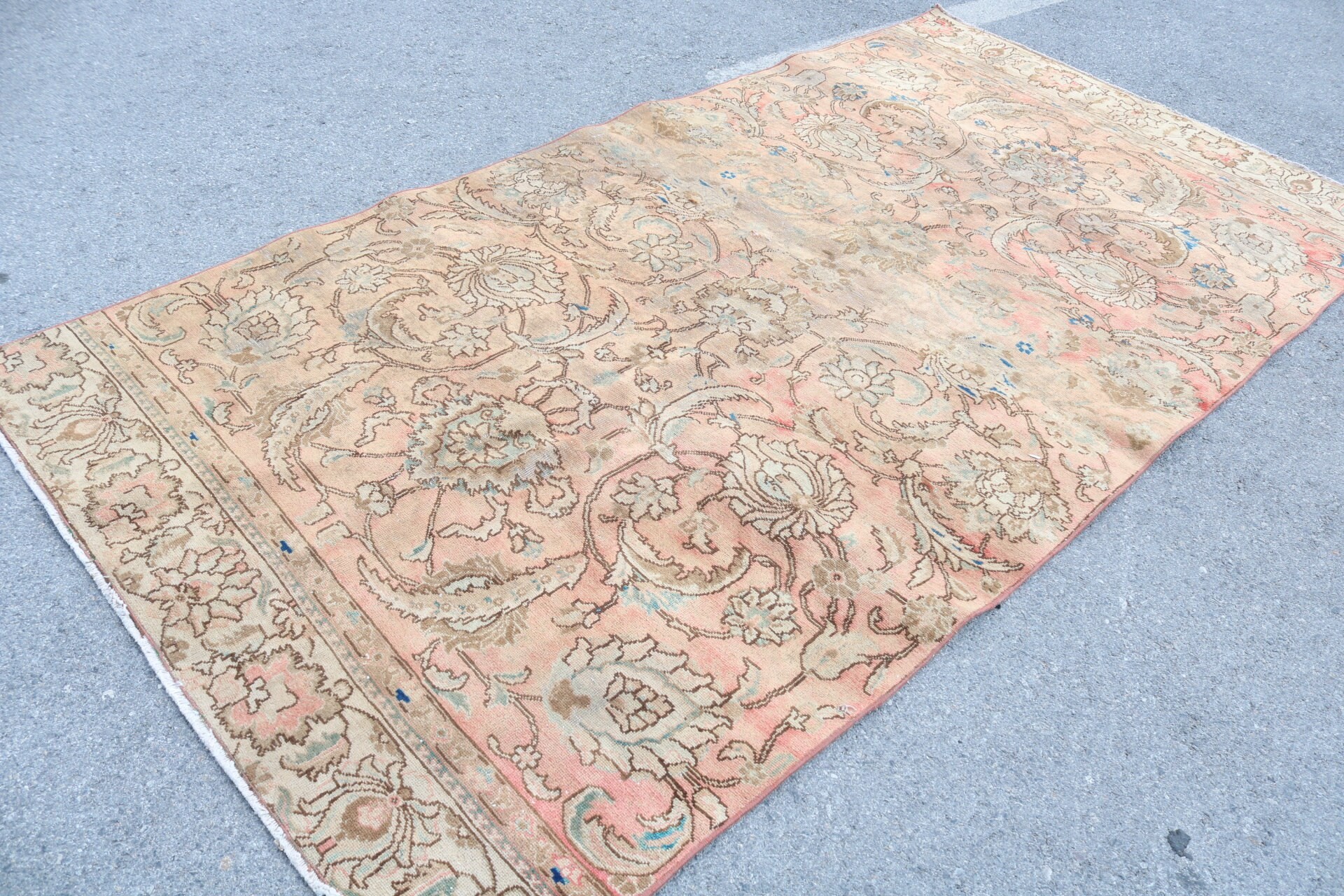 Wool Rug, Moroccan Rugs, Bedroom Rug, Large Vintage Rug Rugs, Salon Rug, Vintage Rug, Turkish Rug, Rugs for Salon, 5.1x9.7 ft Large Rugs
