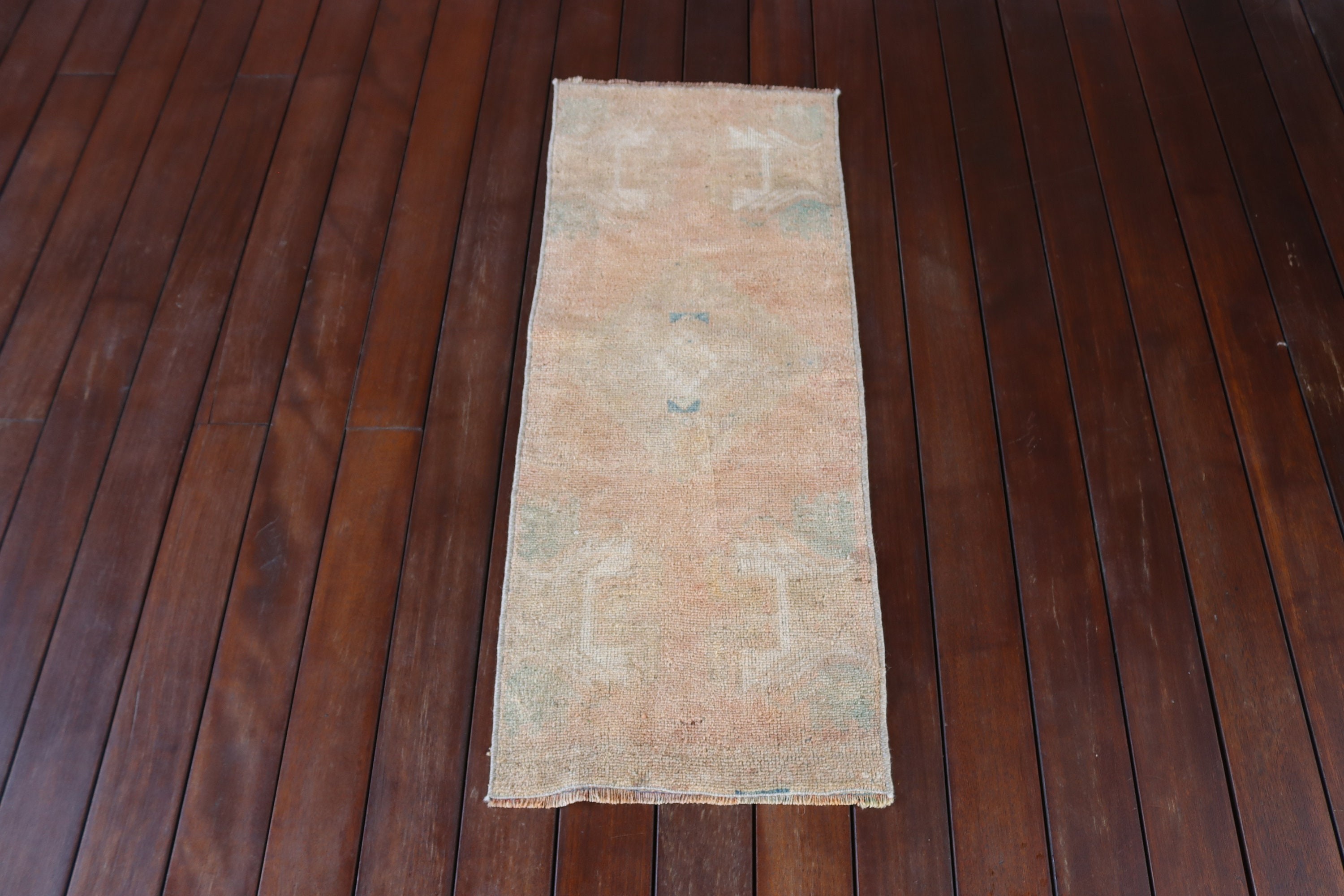 Vintage Rug, Wall Hanging Rug, Modern Rugs, Bedroom Rugs, Small Area Rugs, 1.2x3.1 ft Small Rugs, Turkish Rugs, Beige Oriental Rugs