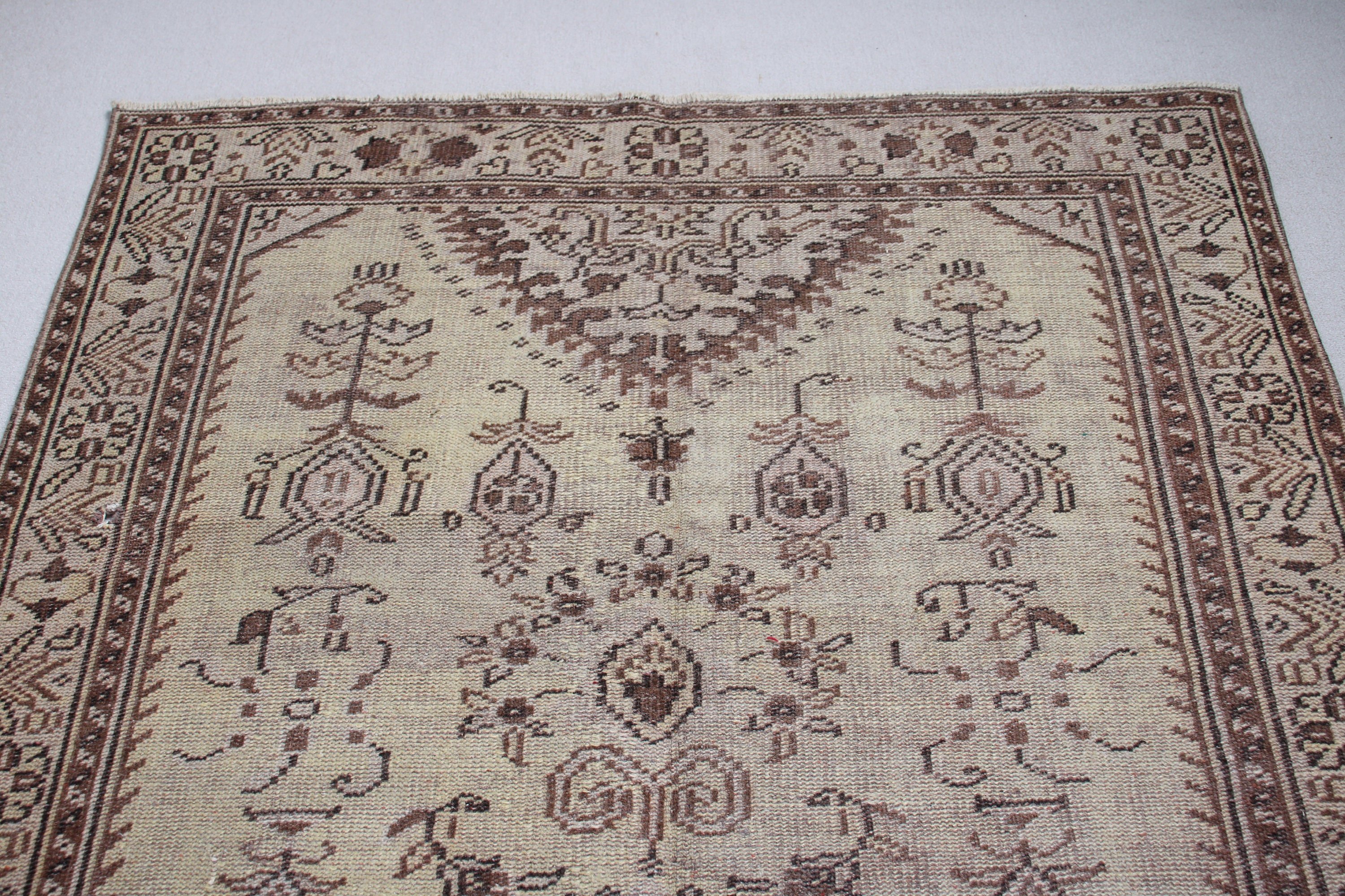 Turkish Rugs, Vintage Rug, Kitchen Rugs, Beige  5.4x9.4 ft Large Rugs, Floor Rug, Bedroom Rug, Living Room Rug, Flatweave Rugs