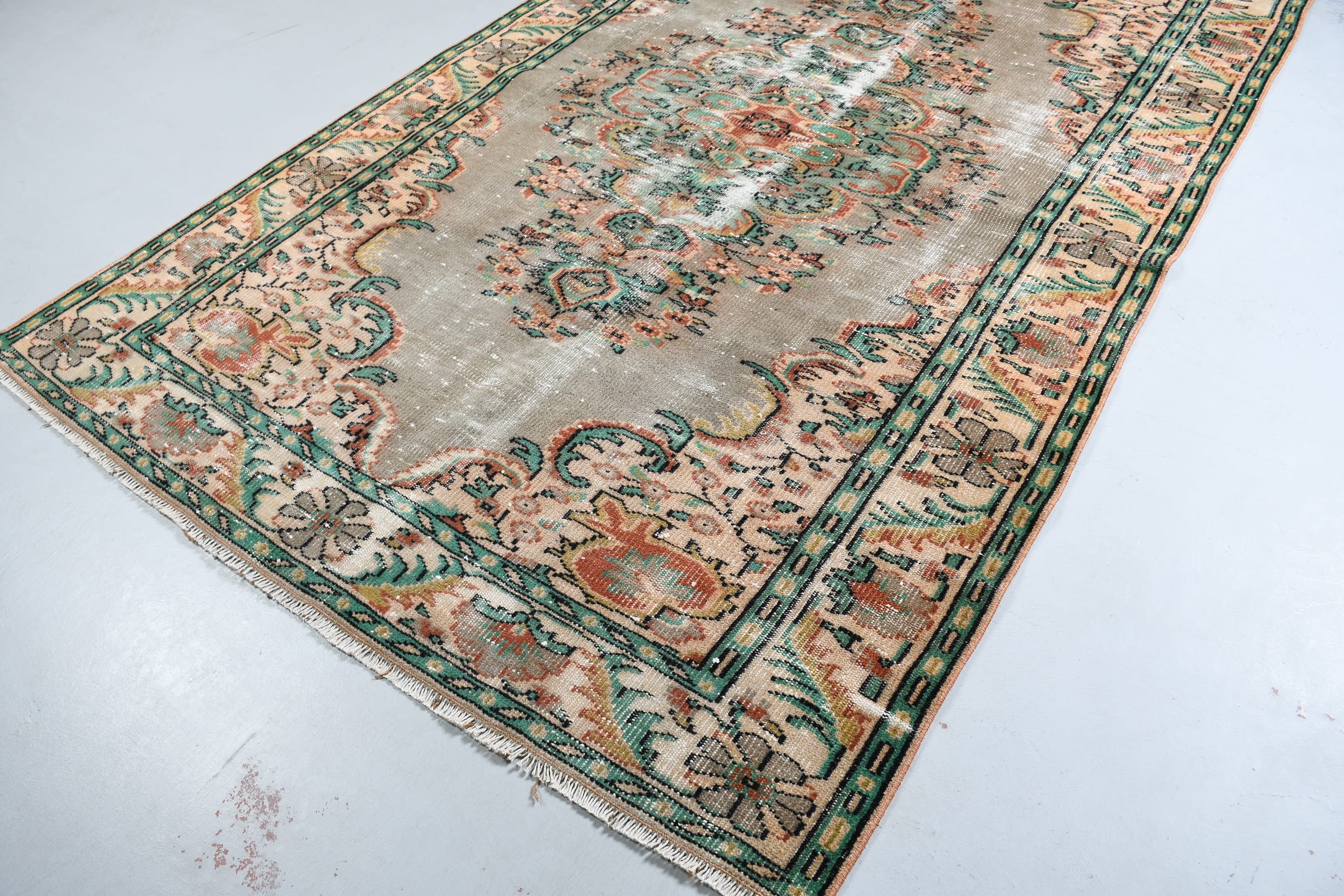 Havalı Halı, Salon Halısı, 5.9x9.1 ft Büyük Halılar, Türk Halısı, Vintage Halılar, Ev Dekorasyonu Halısı, Kahverengi Antika Halı, Yatak Odası Halısı, Geniş Alan Halısı Halıları