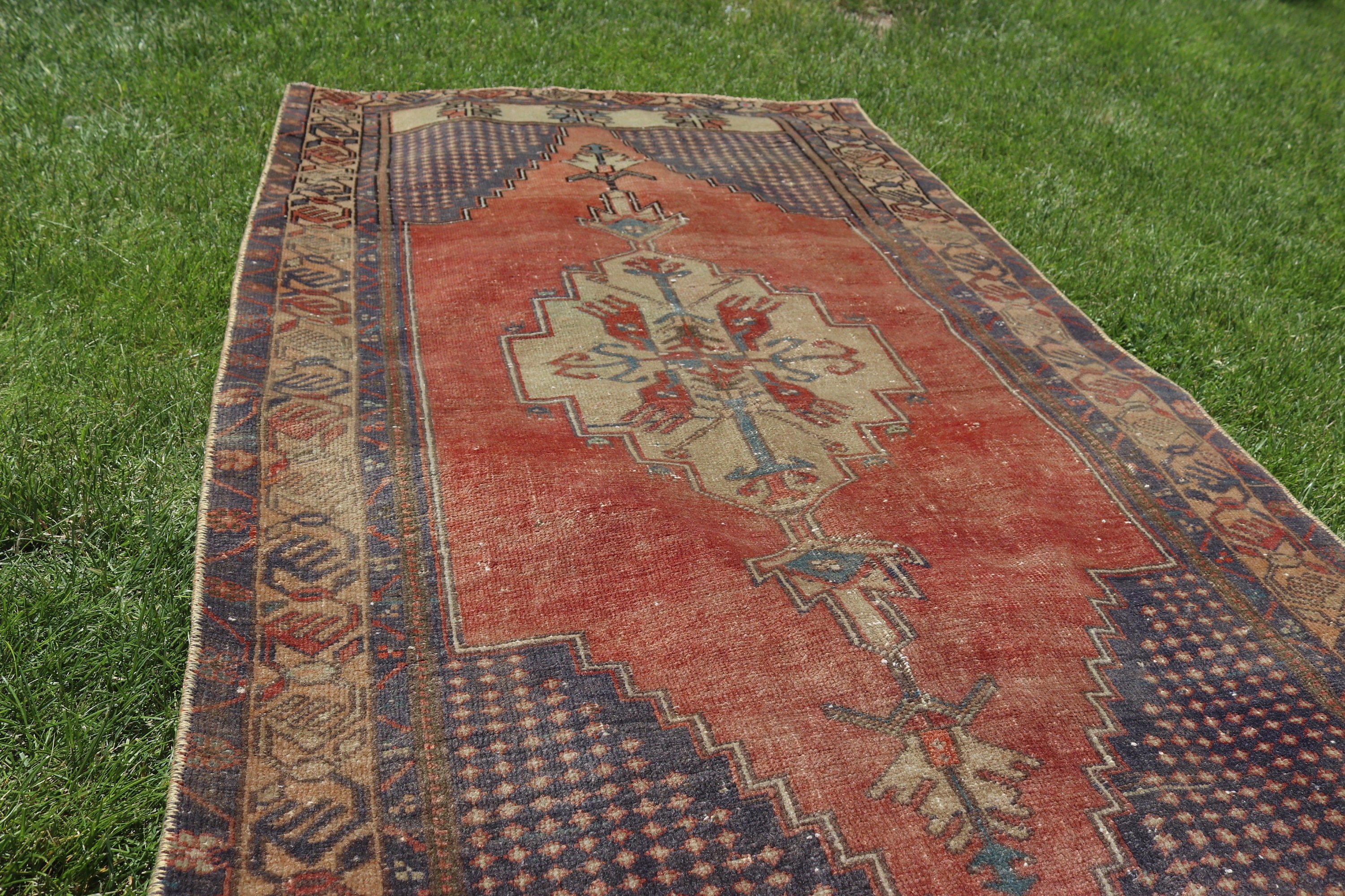 3.1x5.8 ft Accent Rug, Statement Rug, Vintage Rugs, Brown Home Decor Rug, Anatolian Rug, Turkish Rugs, Bedroom Rugs, Nursery Rugs