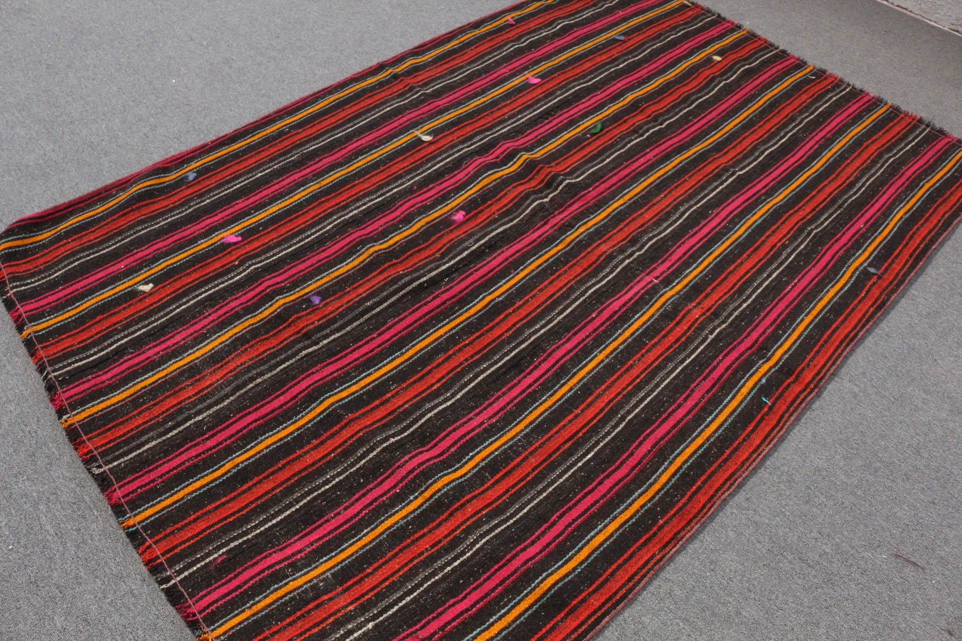 5x7.8 ft Alan Halıları, Kırmızı Yatak Odası Halısı, Vintage Halı, Alan Halıları, Yemek Odası Halısı, Kilim, Sevimli Halı, Türk Halısı, Fas Halısı