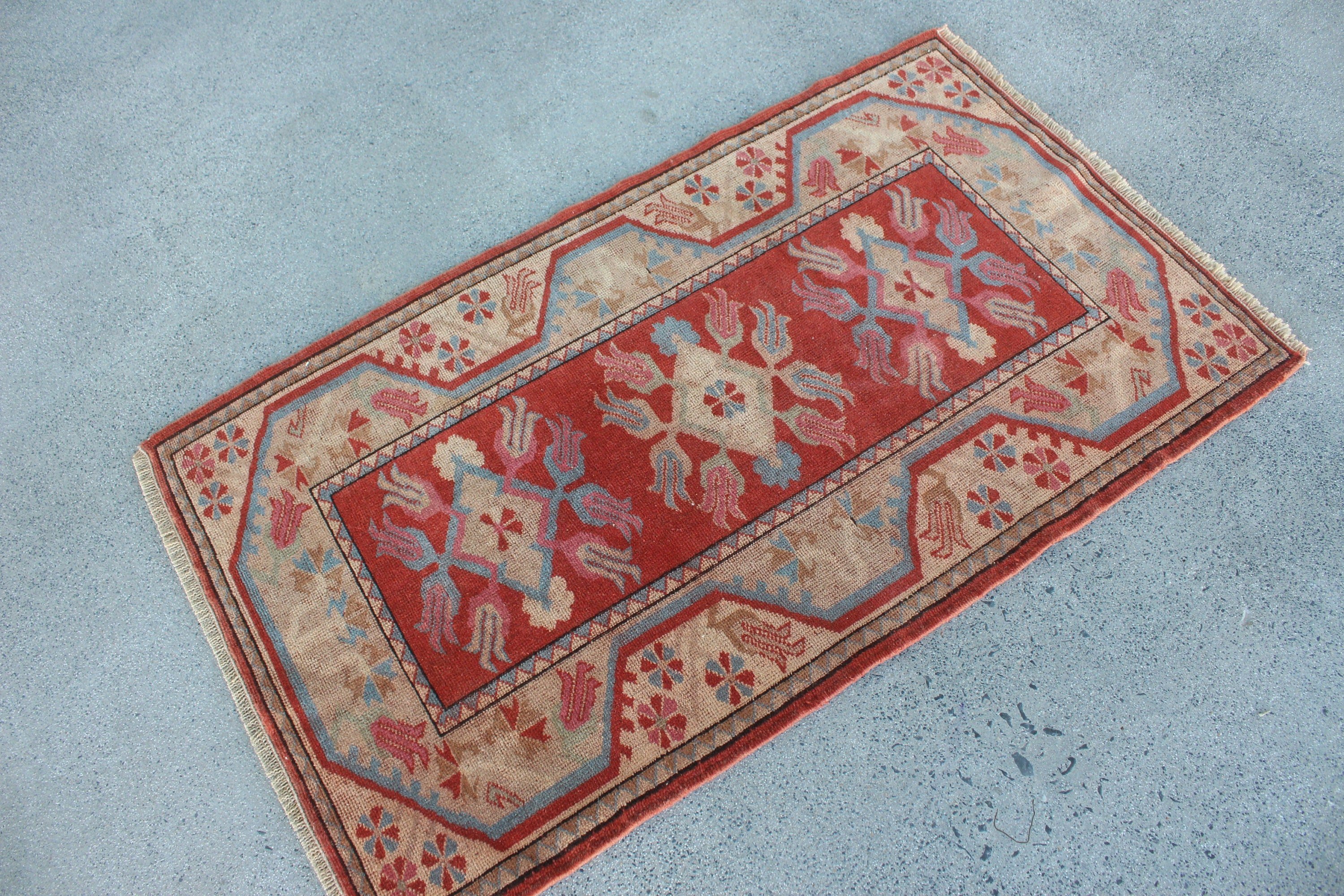 Bedroom Rugs, Kitchen Rug, Red Home Decor Rugs, Rugs for Bath, Antique Rug, Vintage Rugs, Wool Rugs, 2.5x4.4 ft Small Rug, Turkish Rugs
