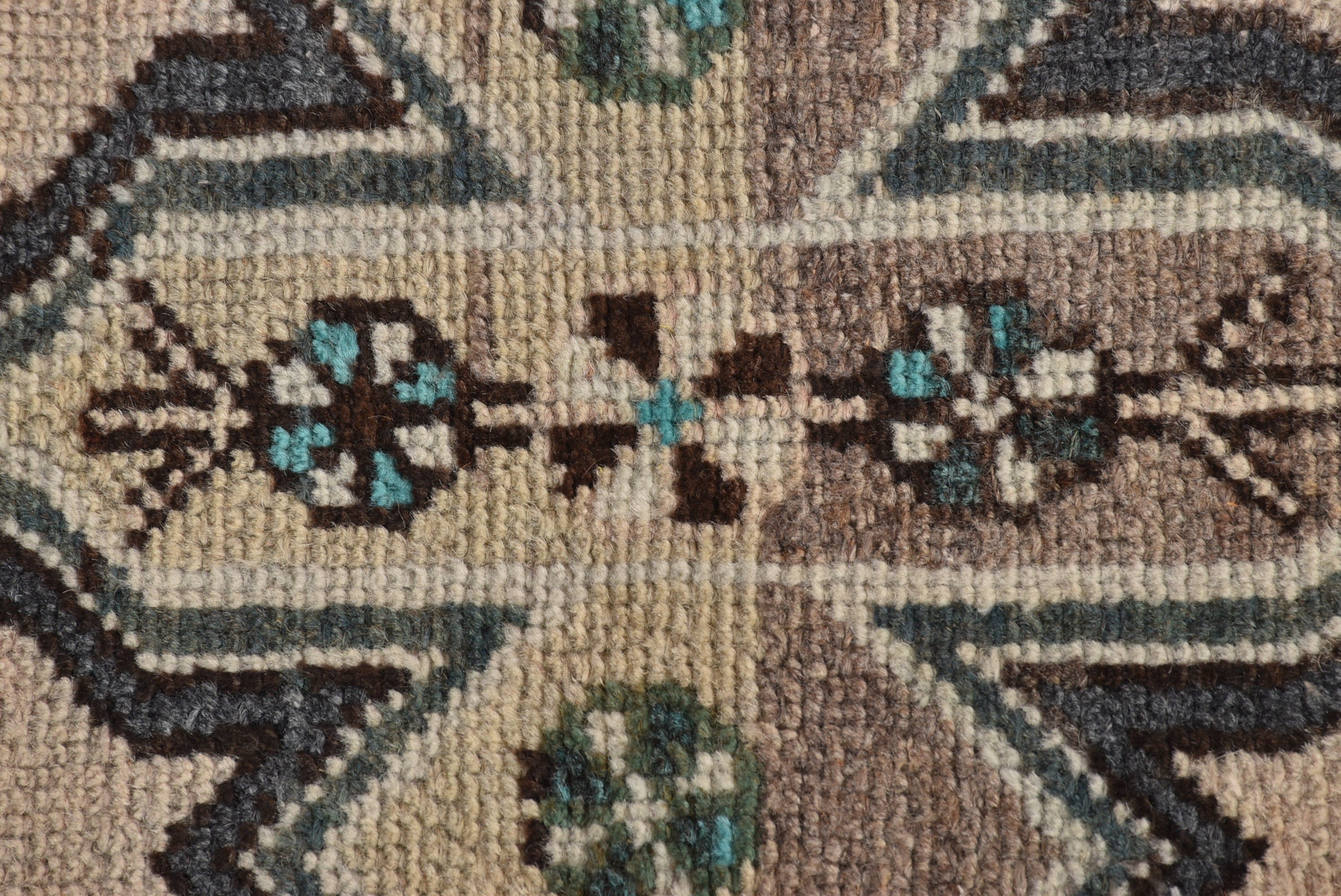 Small Vintage Rugs, Neutral Rug, Beige Antique Rugs, Turkish Rugs, Bath Rug, Vintage Rug, Geometric Rugs, 2.4x3.9 ft Small Rugs, Floor Rug