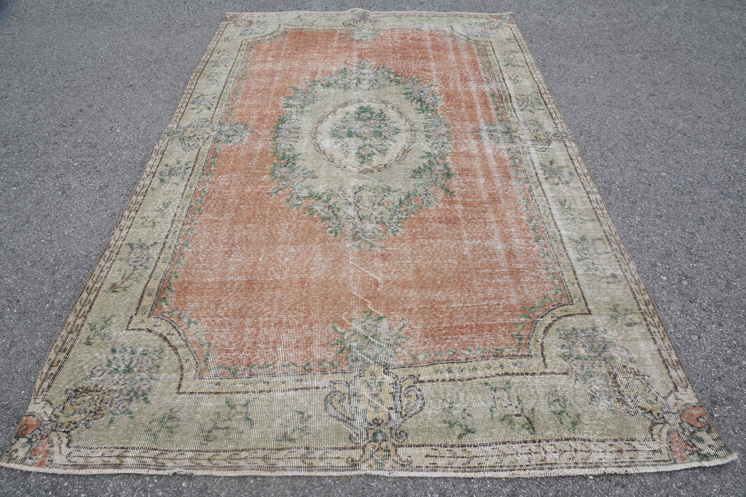 Large Wool Rug Rugs, Wool Rug, 6.2x9.6 ft Large Rug, Living Room Rugs, Moroccan Rug, Vintage Rug, Rugs for Salon, Bedroom Rug, Turkish Rugs