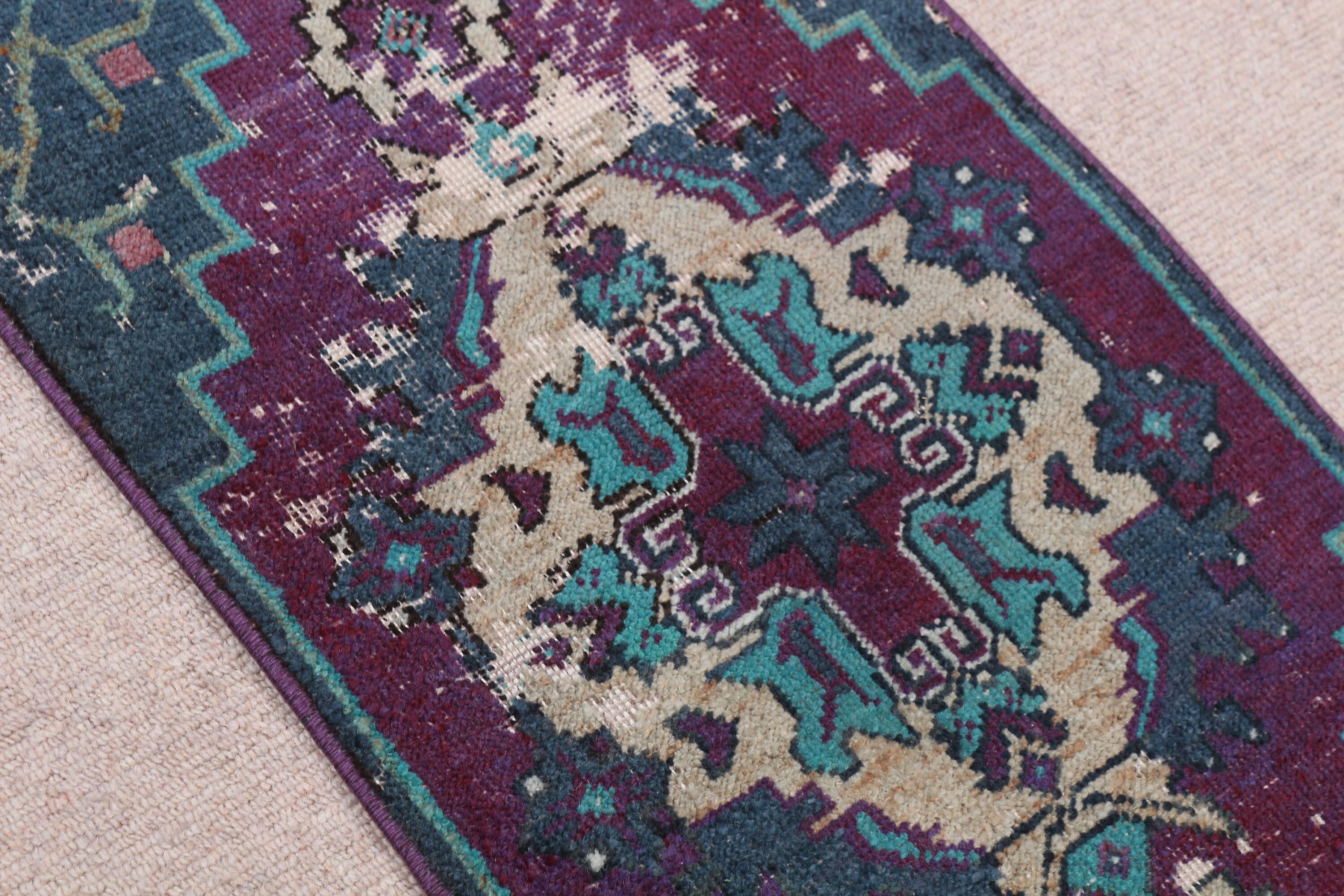 Mutfak Halısı, Türk Halıları, Yer Halısı, Yeşil 1.4x3.1 ft Küçük Halı, Fas Halıları, Vintage Halı, Araba Paspas Halıları, Yatak Odası Halıları