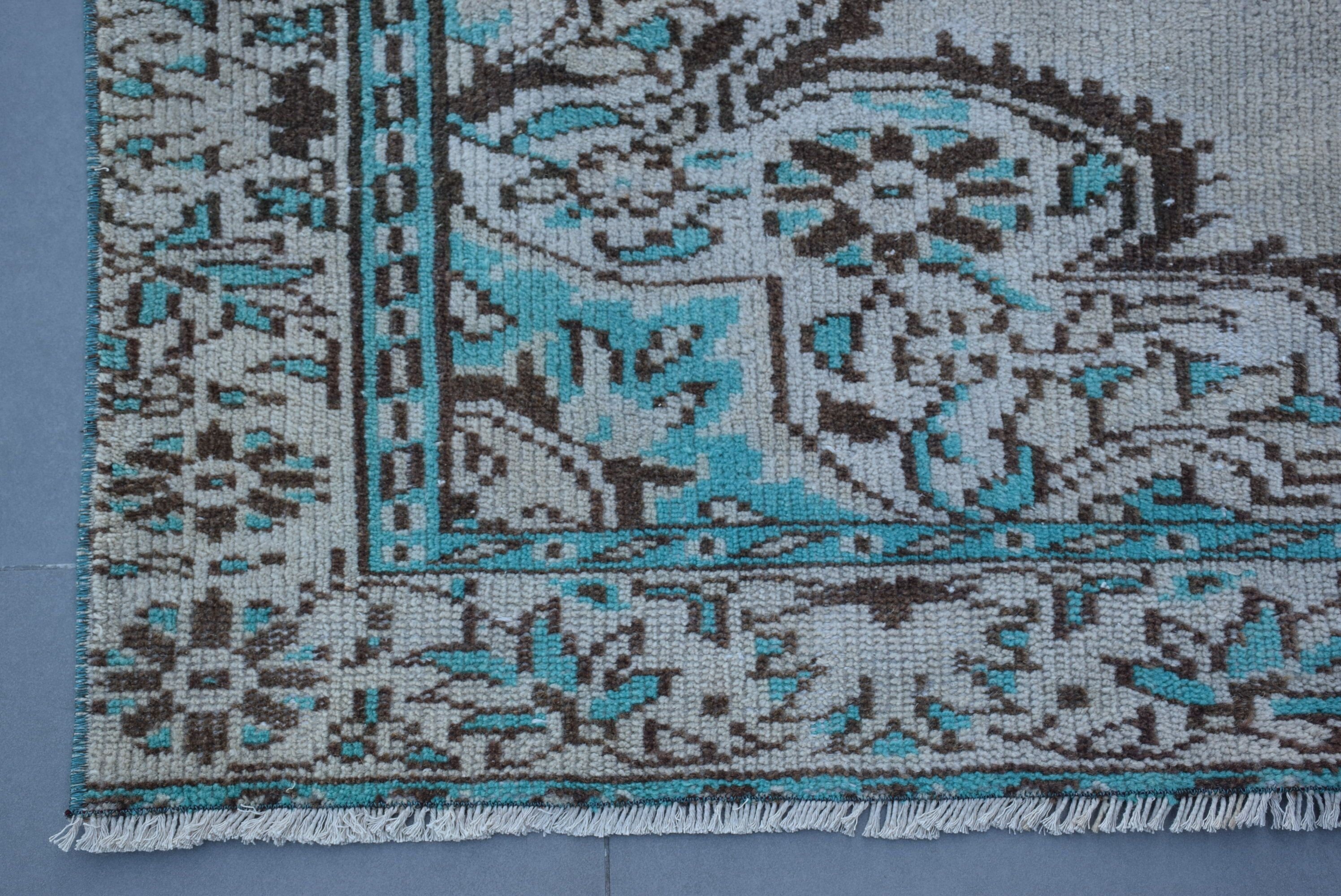 Vintage Dekor Halı, Yemek Odası Halıları, Yatak Odası Halısı, Yer Halısı, 5.8x8.6 ft Büyük Halı, Türk Halısı, Mavi Oryantal Halılar, Oushak Halısı, Vintage Halı