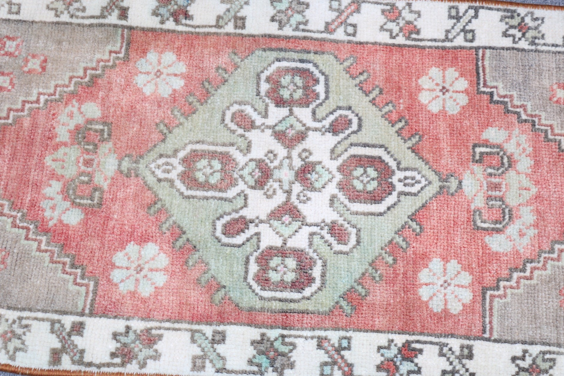 Vintage Halı, Boho Halı, Kırmızı Zemin Halısı, Ev Dekorasyonu Halısı, Küçük Alan Halıları, Türk Halıları, Araba Paspas Halıları, Tribal Halısı, 1.4x2.9 ft Küçük Halı