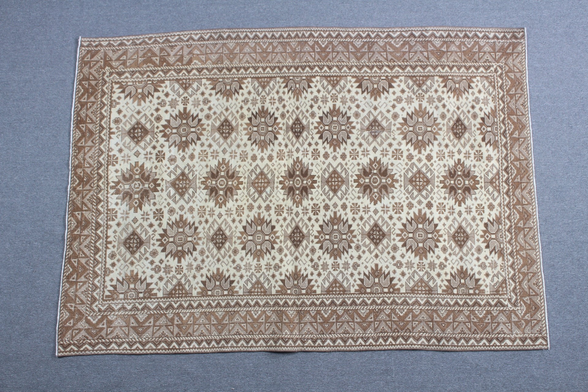 Nursery Rug, Rugs for Floor, Antique Rug, Bedroom Rug, 4.7x6.7 ft Area Rug, Turkish Rug, Kitchen Rug, Art Rug, Beige Cool Rug, Vintage Rugs