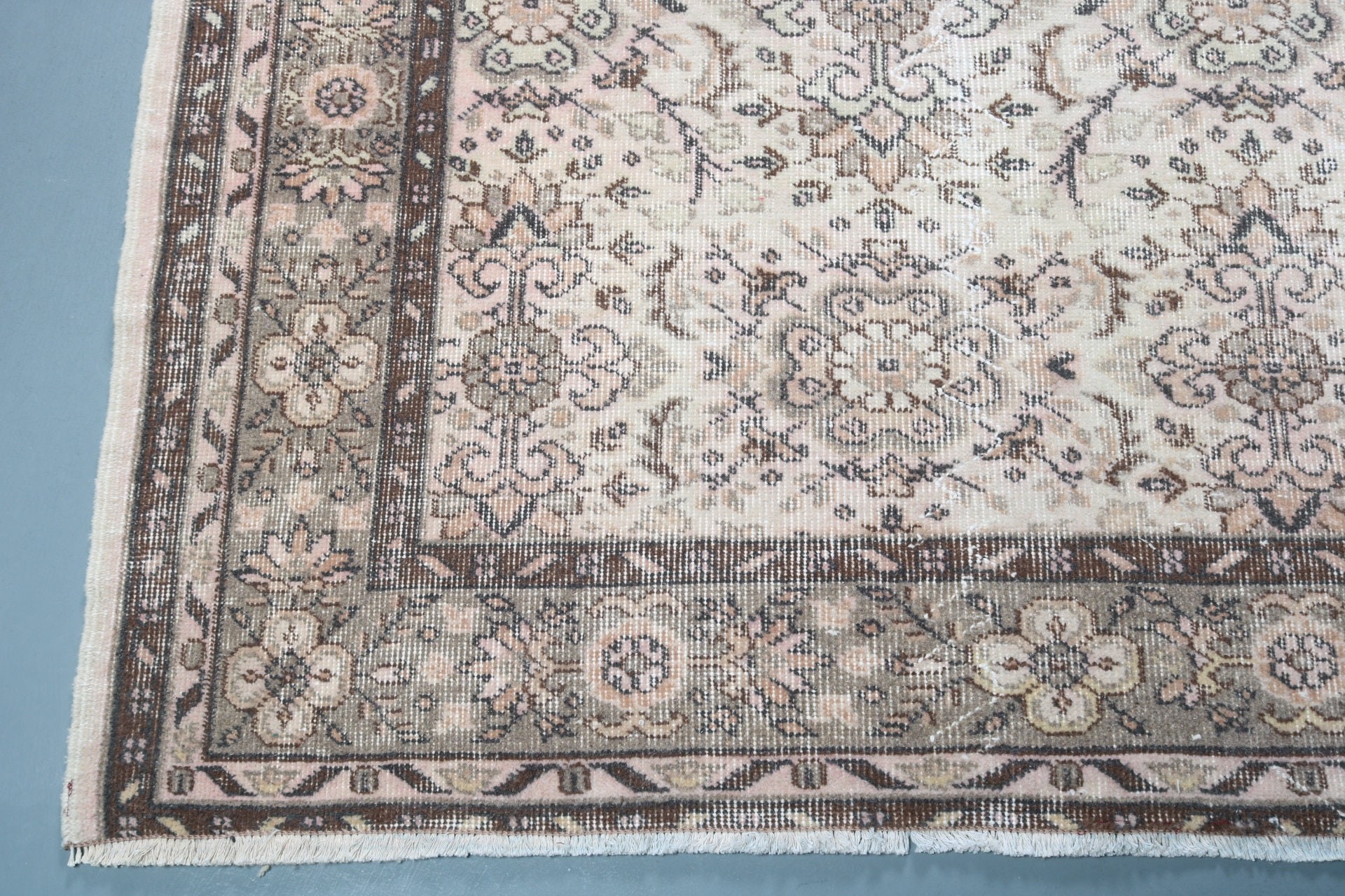 Living Room Rug, Turkish Rug, Vintage Rug, Salon Rug, Pastel Rug, 5.8x8.7 ft Large Rug, Home Decor Rug, Oriental Rugs, Rugs for Dining Room