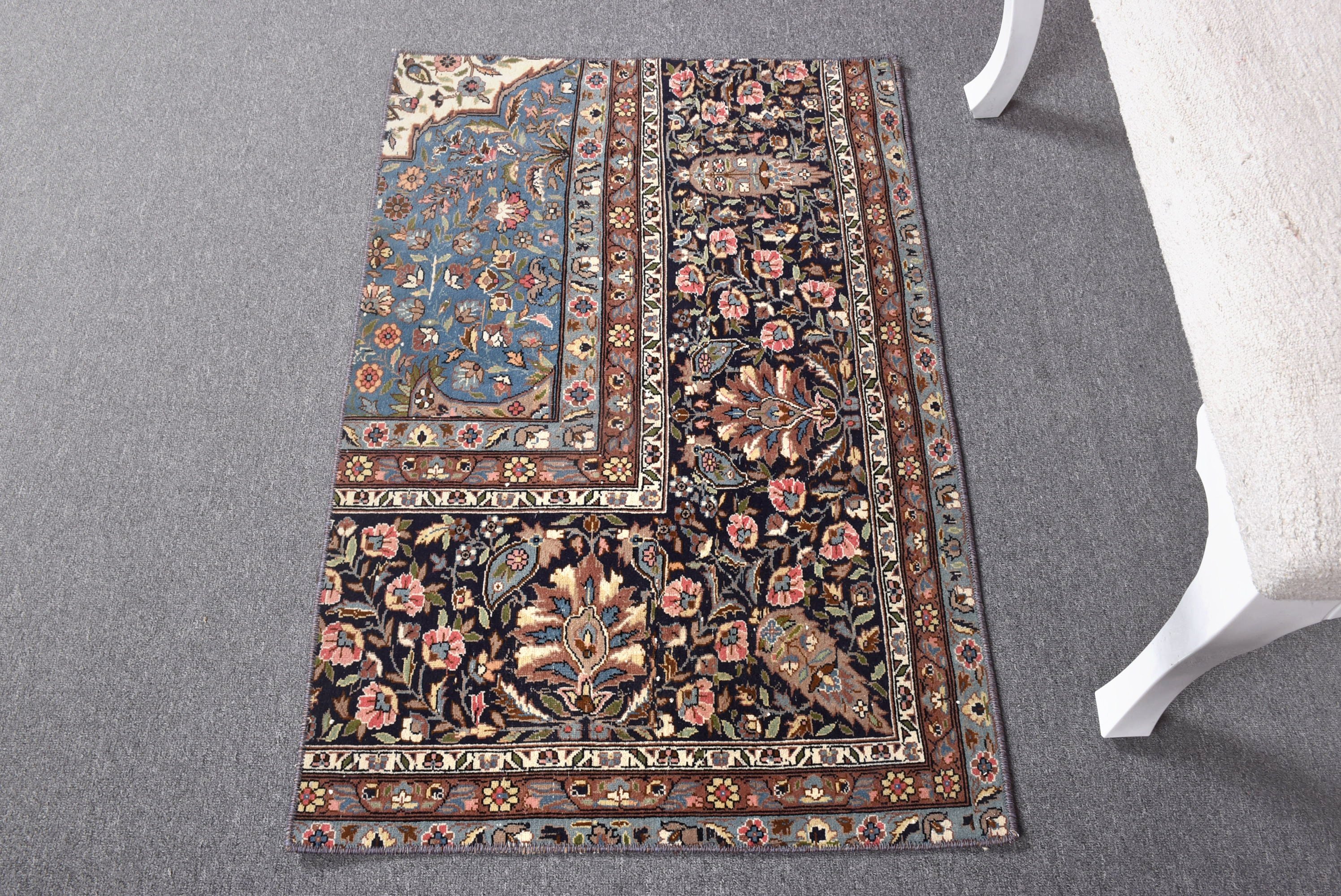 Vintage Halılar, Türk Halıları, Yer Halısı, Modern Halılar, Yatak Odası Halısı, Mutfak Halısı, Mavi El Dokuma Halılar, 2.2x3.3 ft Küçük Halılar, Kapı Paspası Halıları