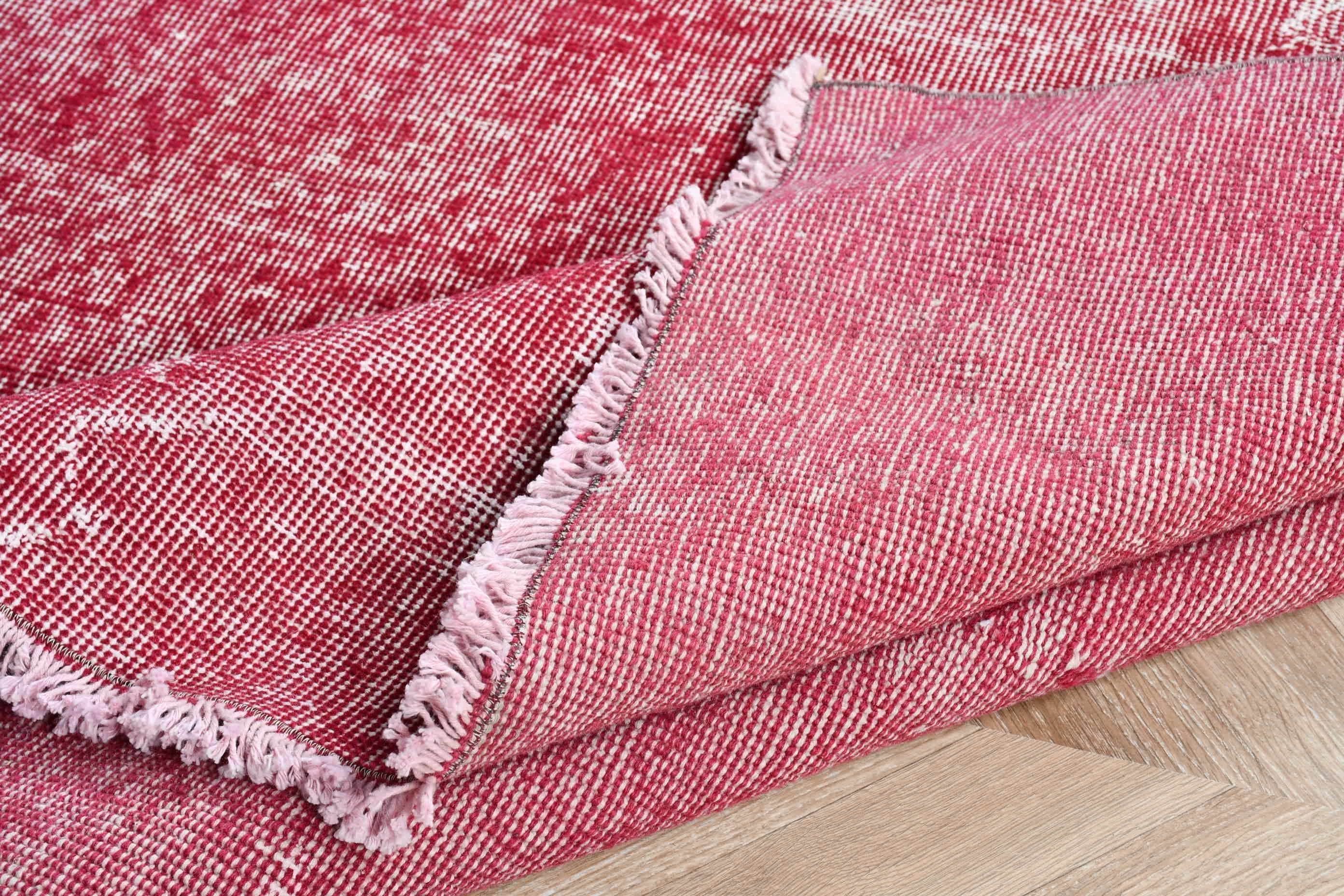 Turkish Rugs, Vintage Rug, Rugs for Dining Room, Red Oriental Rug, Dining Room Rug, Bedroom Rug, Home Decor Rug, 5.1x8.2 ft Large Rug