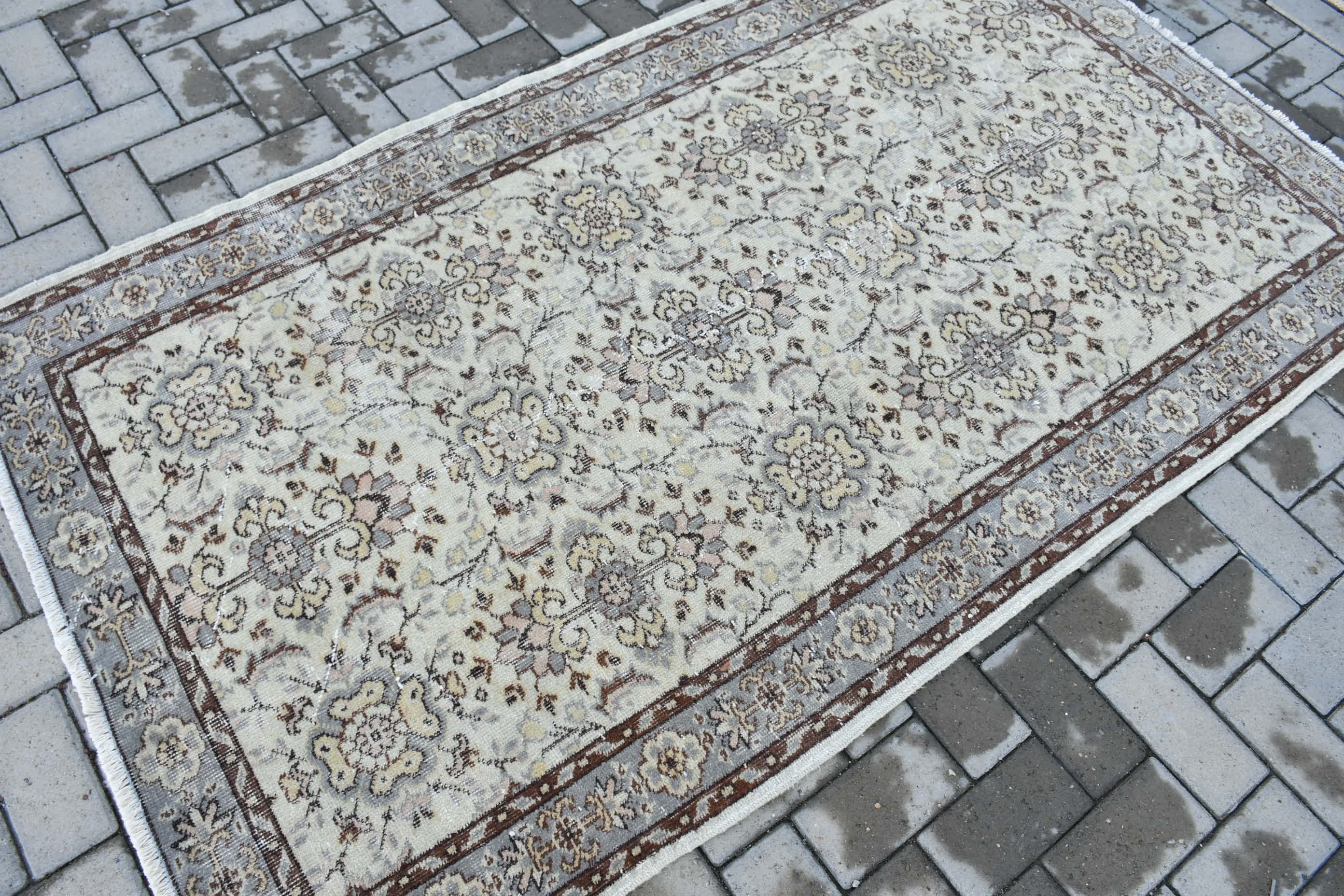 Çocuk Odası Halıları, Çocuk Halısı, Fas Halısı, Vintage Halılar, Havalı Halılar, 3,9x6,6 ft Alan Halısı, İç Mekan Halısı, Türk Halısı, Bej Mutfak Halısı