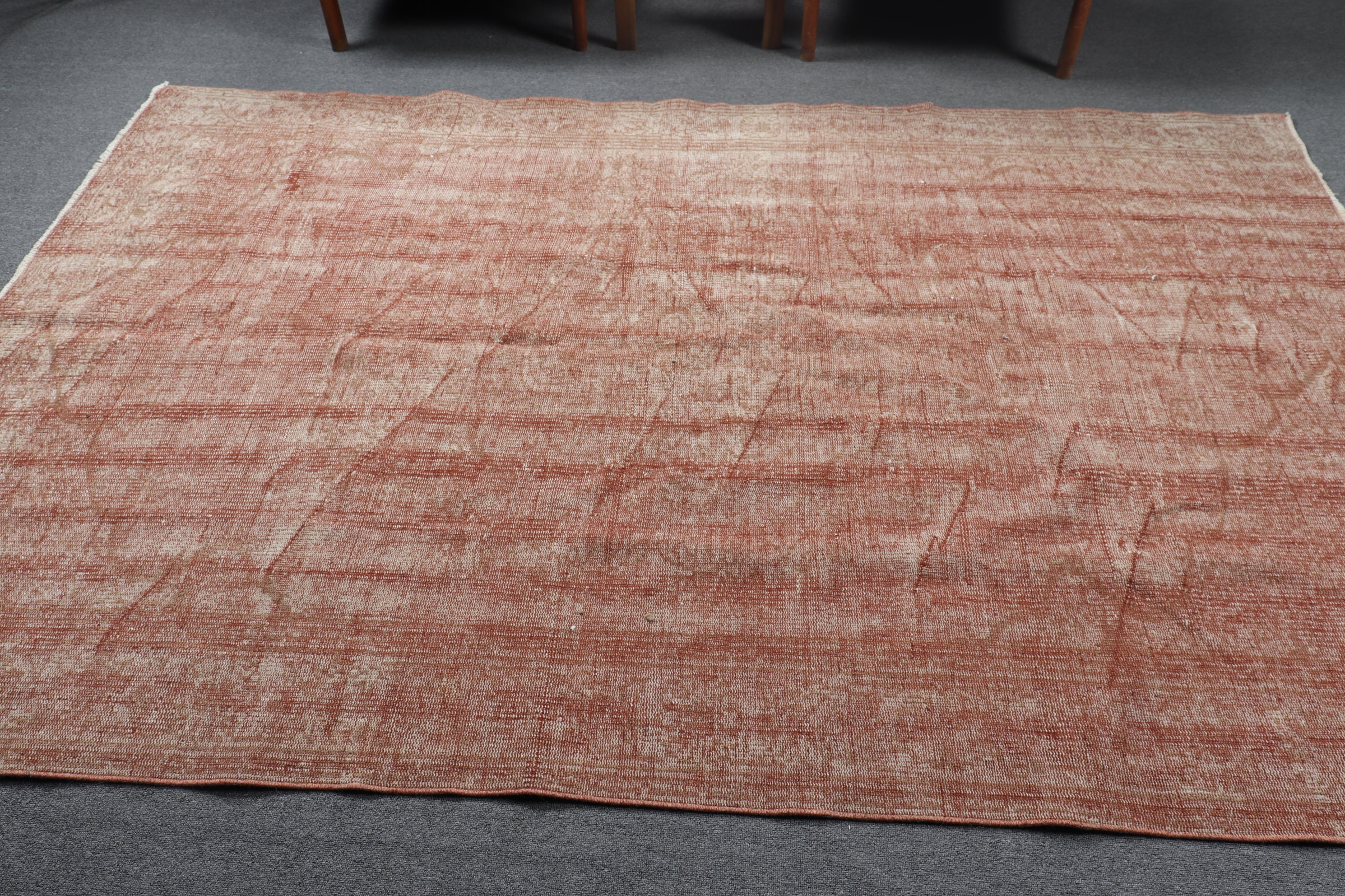 Nomadic Rug, Antique Rug, Salon Rug, 5.8x8.9 ft Large Rugs, Turkish Rugs, Vintage Rug, Brown Anatolian Rugs, Living Room Rug, Cool Rug